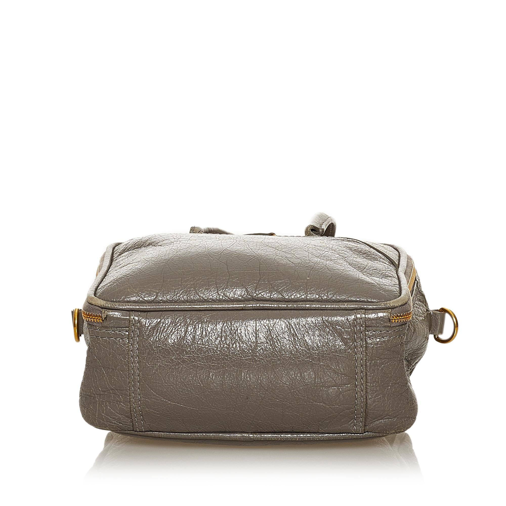 Balenciaga Blanket Square Leather Satchel (SHG-28814)