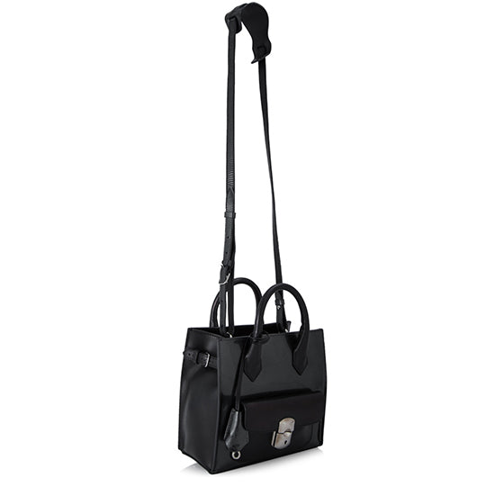 Balenciaga Calfskin Leather Padlock Mini All Afternoon Tote - FINAL SALE (SHF-10460)