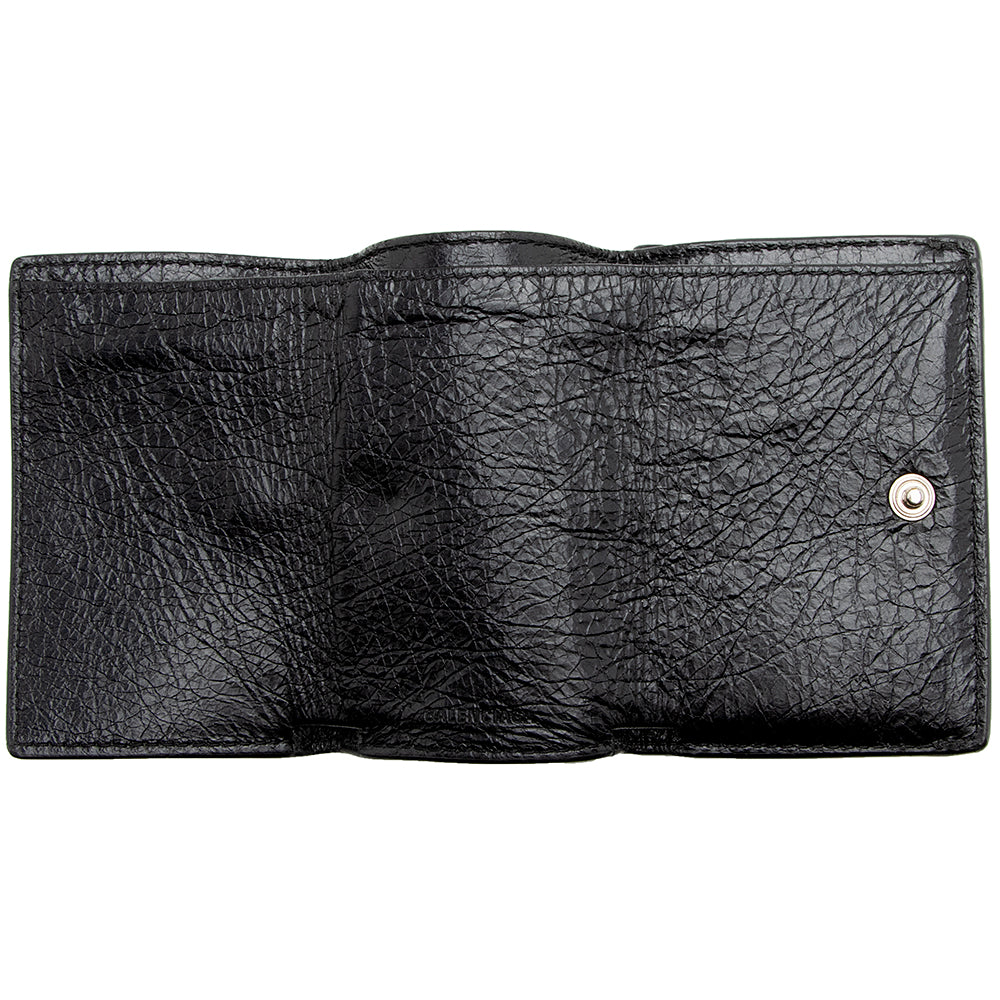 Balenciaga Leather Graffiti Mini Wallet (SHF-16612)