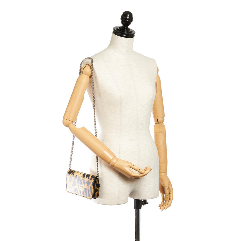 Balenciaga Leopard Print Leather Shoulder Bag (SHG-27193)