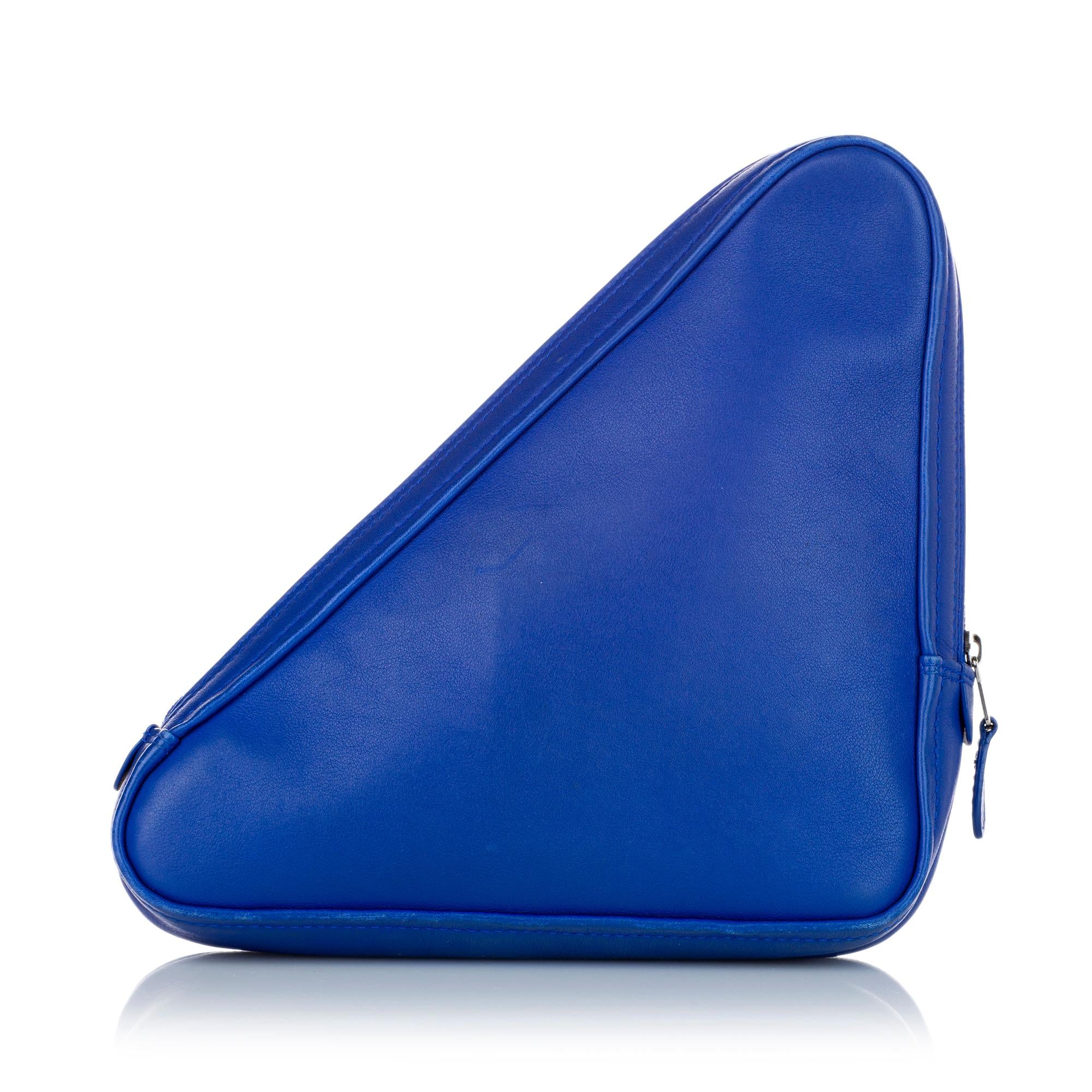 Balenciaga M Triangle Leather Pochette (SHG-27901)