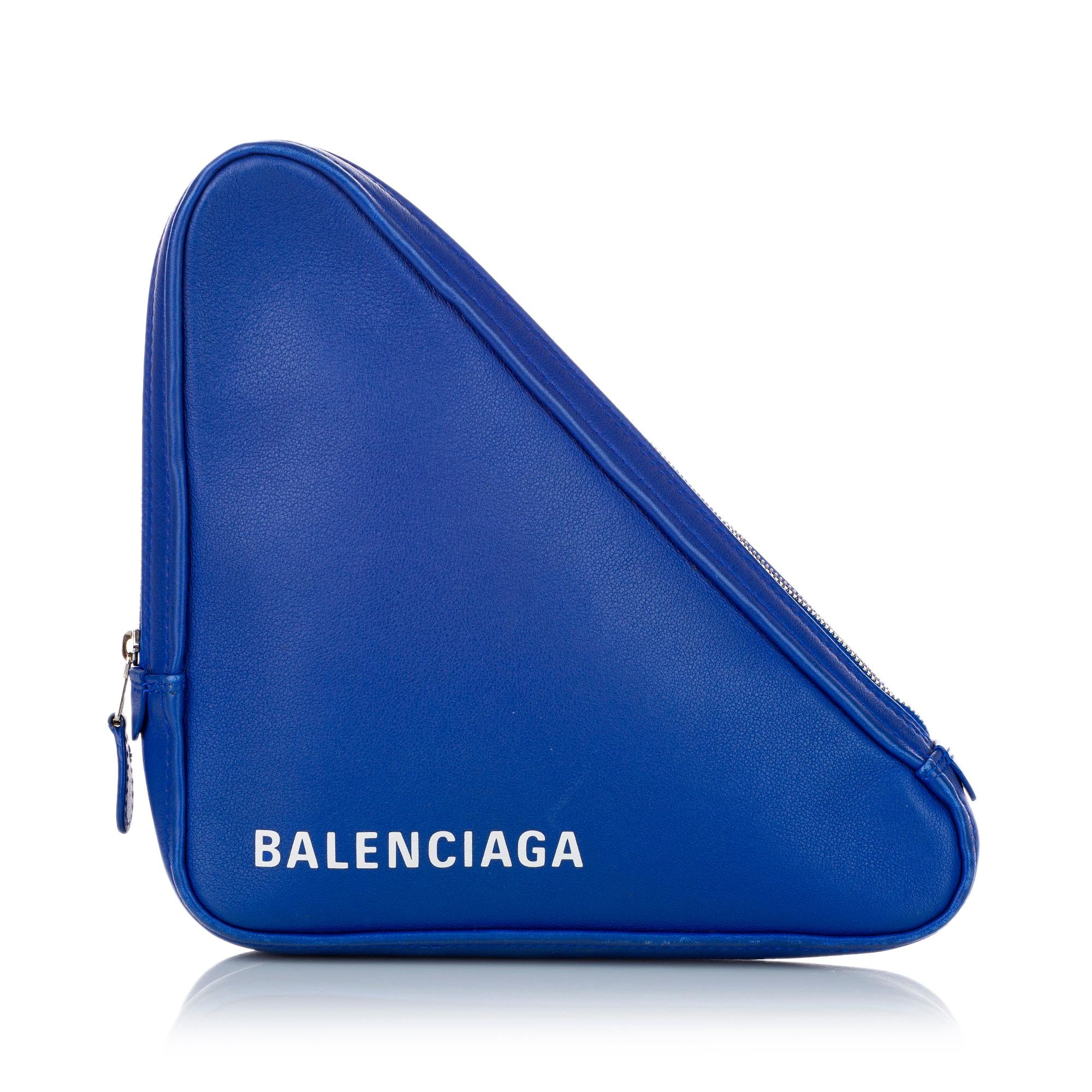 Balenciaga M Triangle Leather Pochette (SHG-27901)