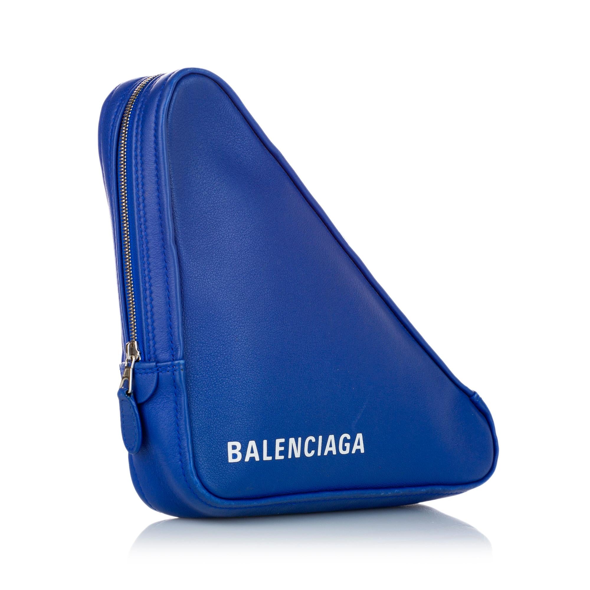 Balenciaga M Triangle Leather Pochette (SHG-27901)