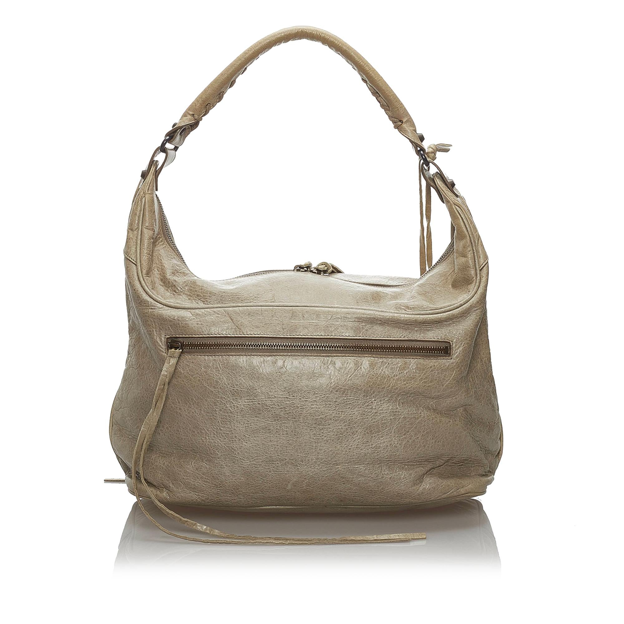 Balenciaga Motocross Classic Day Leather Hobo (SHG-33963)