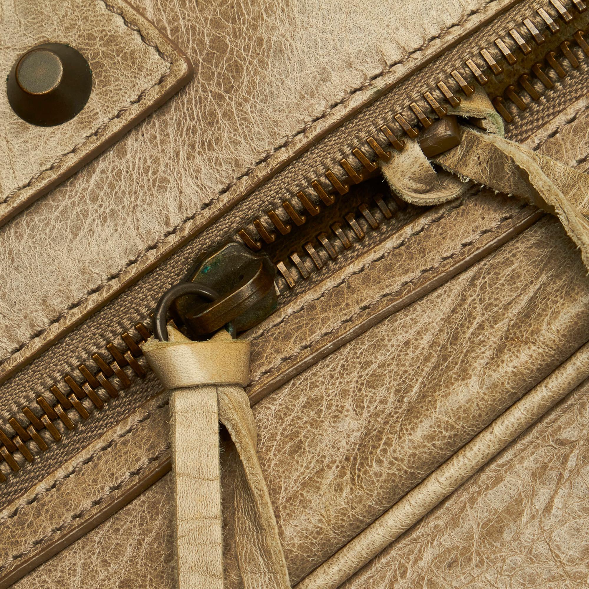 Balenciaga Motocross Classic Day Leather Hobo (SHG-33963)