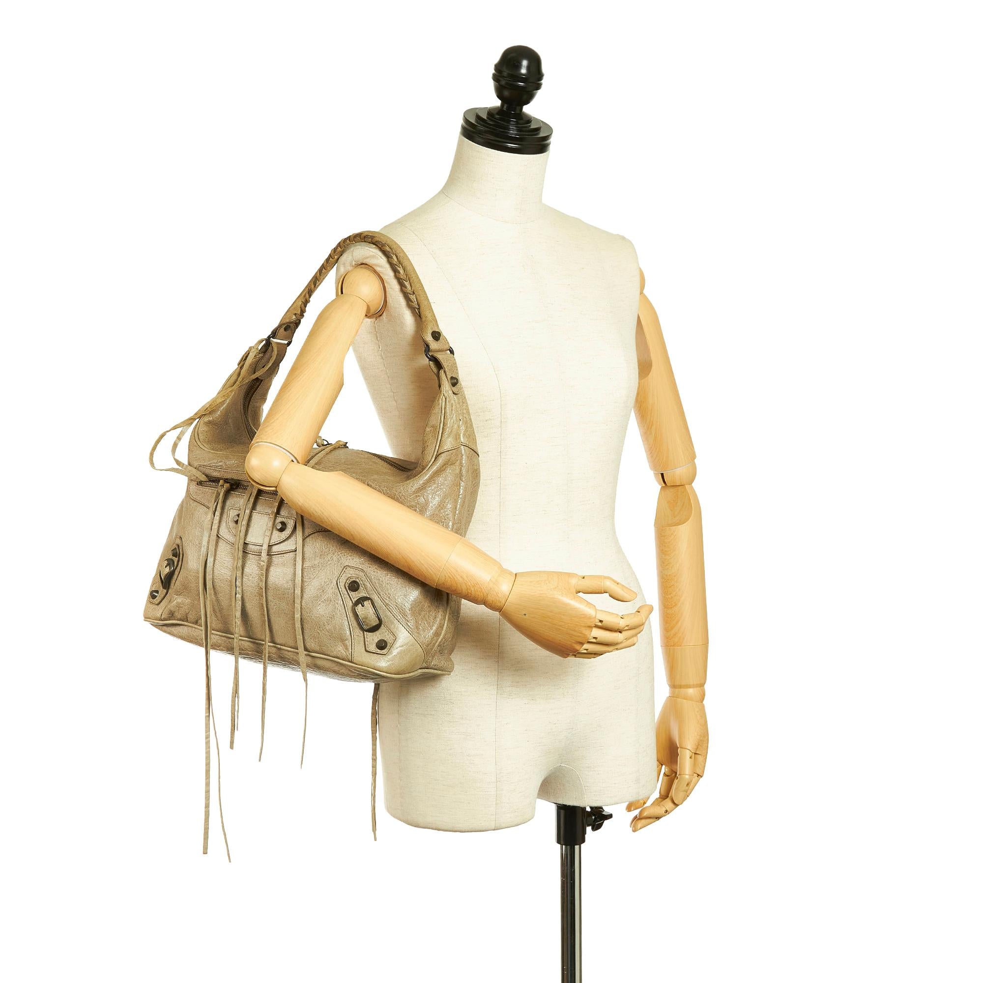 Balenciaga Motocross Classic Day Leather Hobo (SHG-33963)