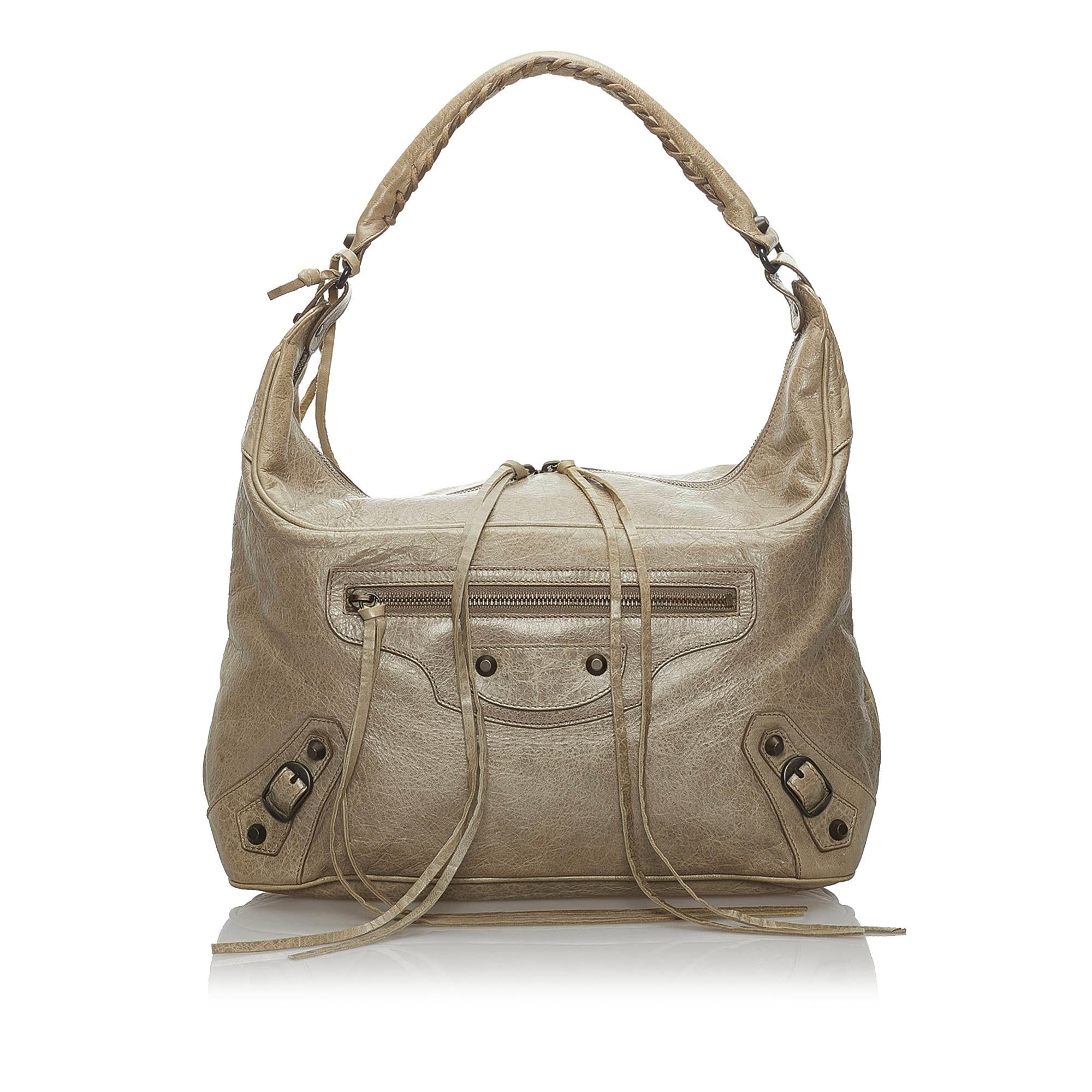 Balenciaga Motocross Classic Day Leather Hobo (SHG-33963)