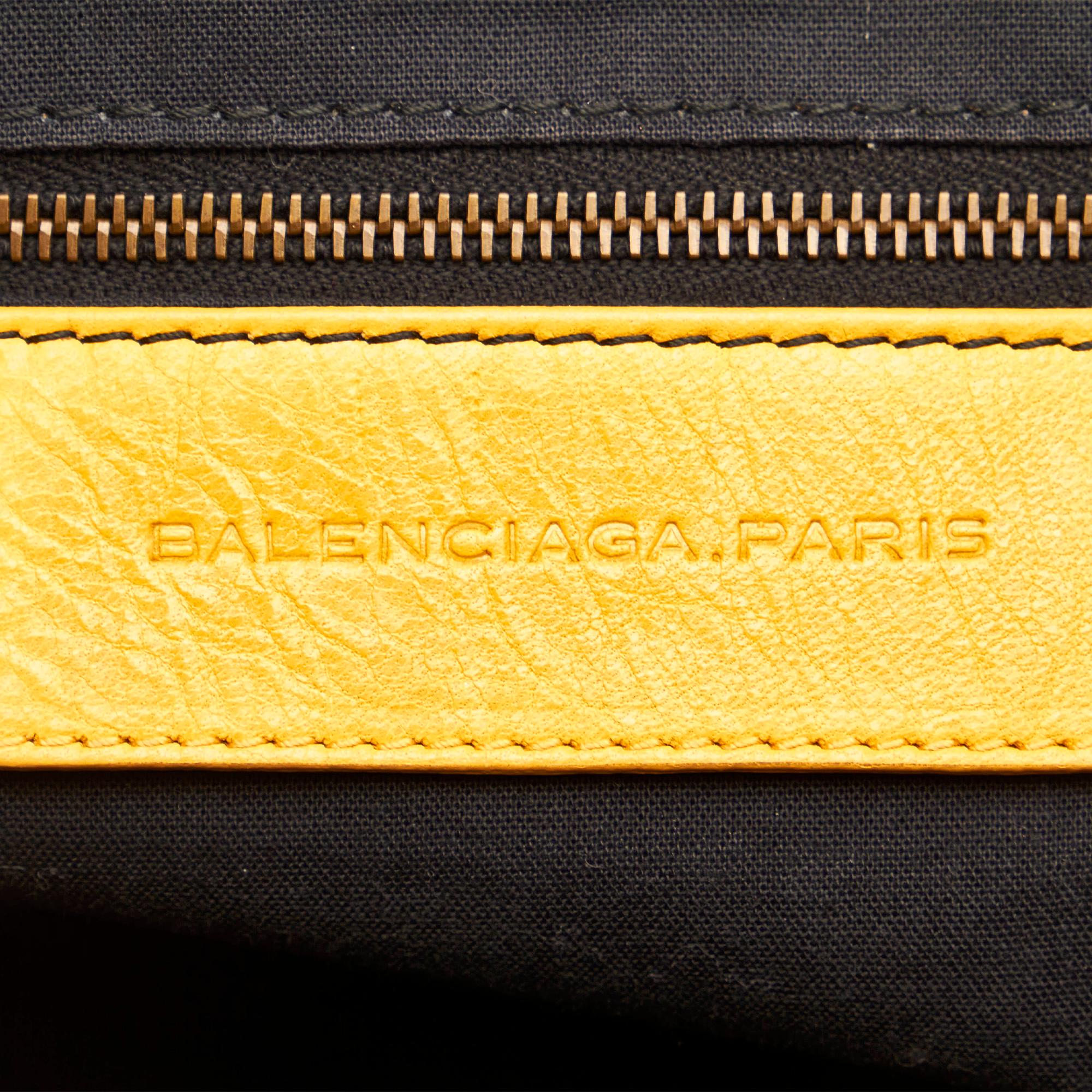 Balenciaga Motocross Classic Dome Leather Tote Bag (SHG-27999)