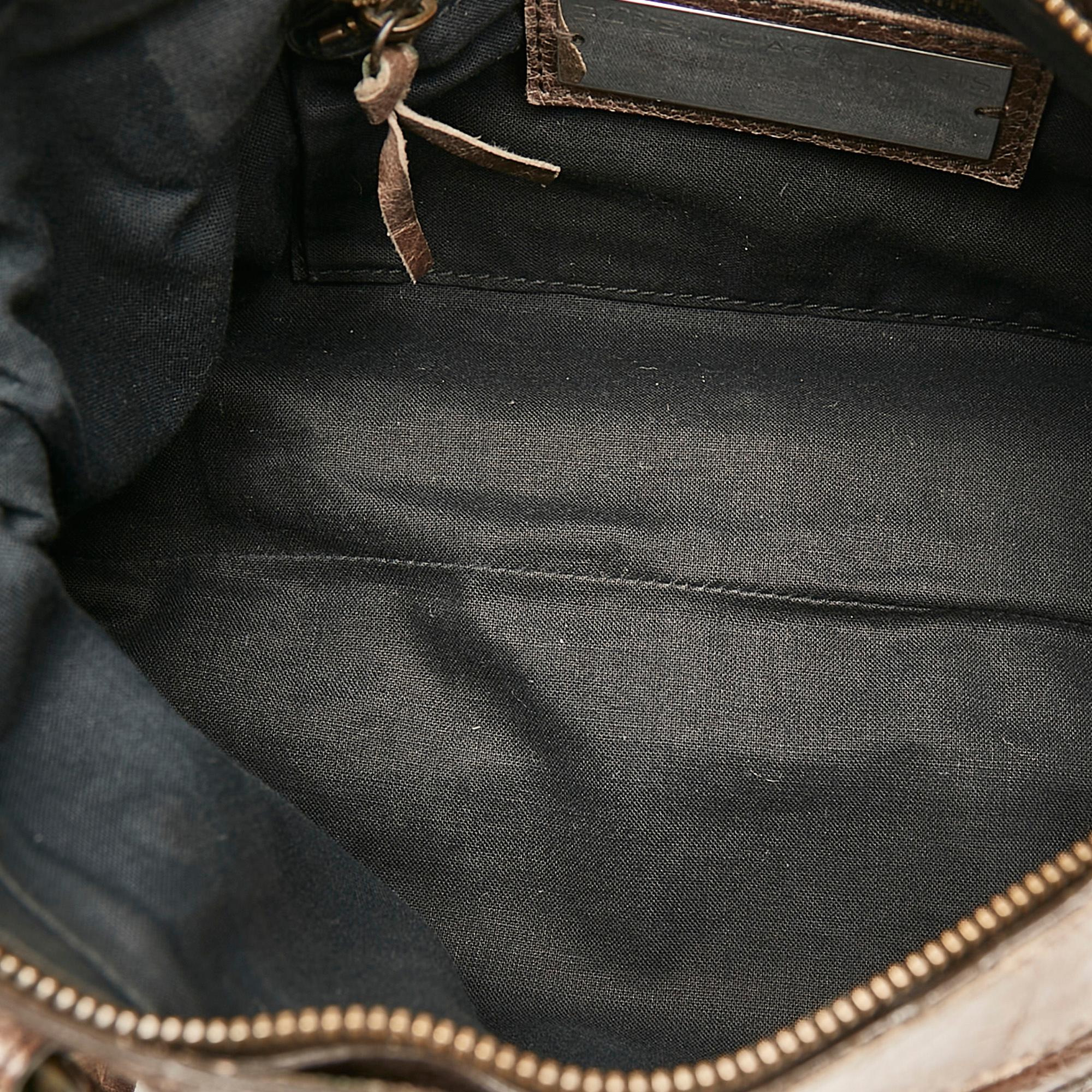 Balenciaga Motocross Classic First Lambskin Leather Shoulder Bag (SHG-28142)