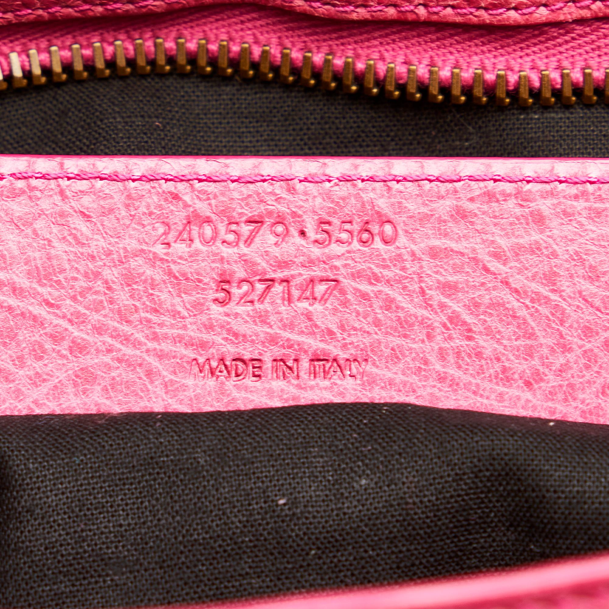 Balenciaga Motocross Classic Town Leather Satchel (SHG-25930)