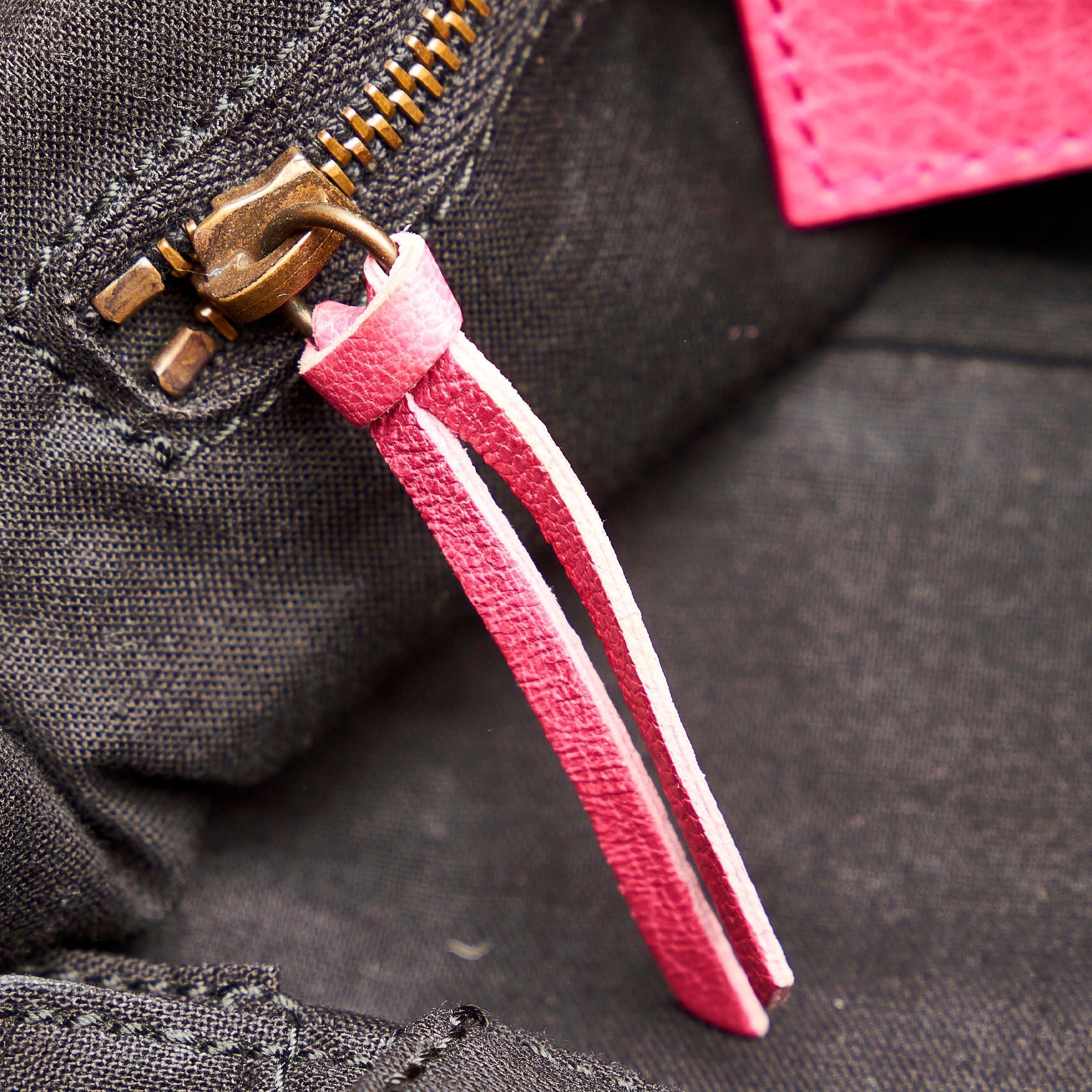 Balenciaga Motocross Classic Town Leather Satchel (SHG-25930)