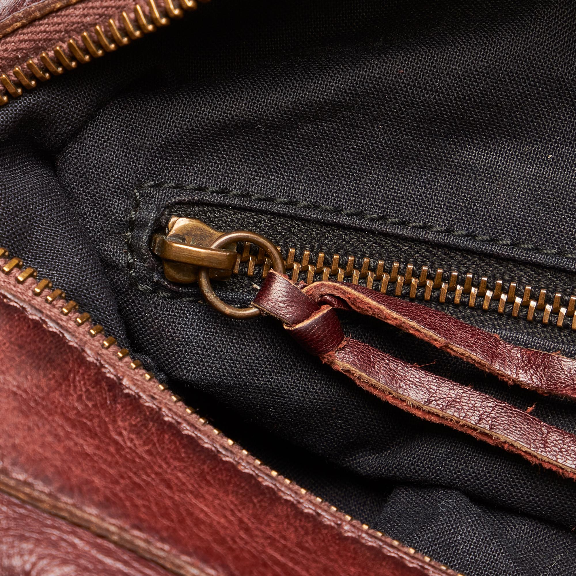 Balenciaga Motocross Classic Twiggy Leather Satchel (SHG-27417)