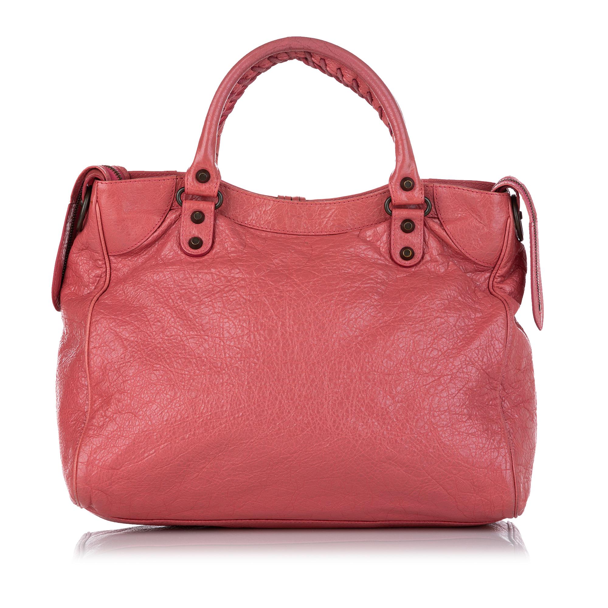 Balenciaga Motocross Classic Velo Lambskin Leather Satchel (SHG-26682)