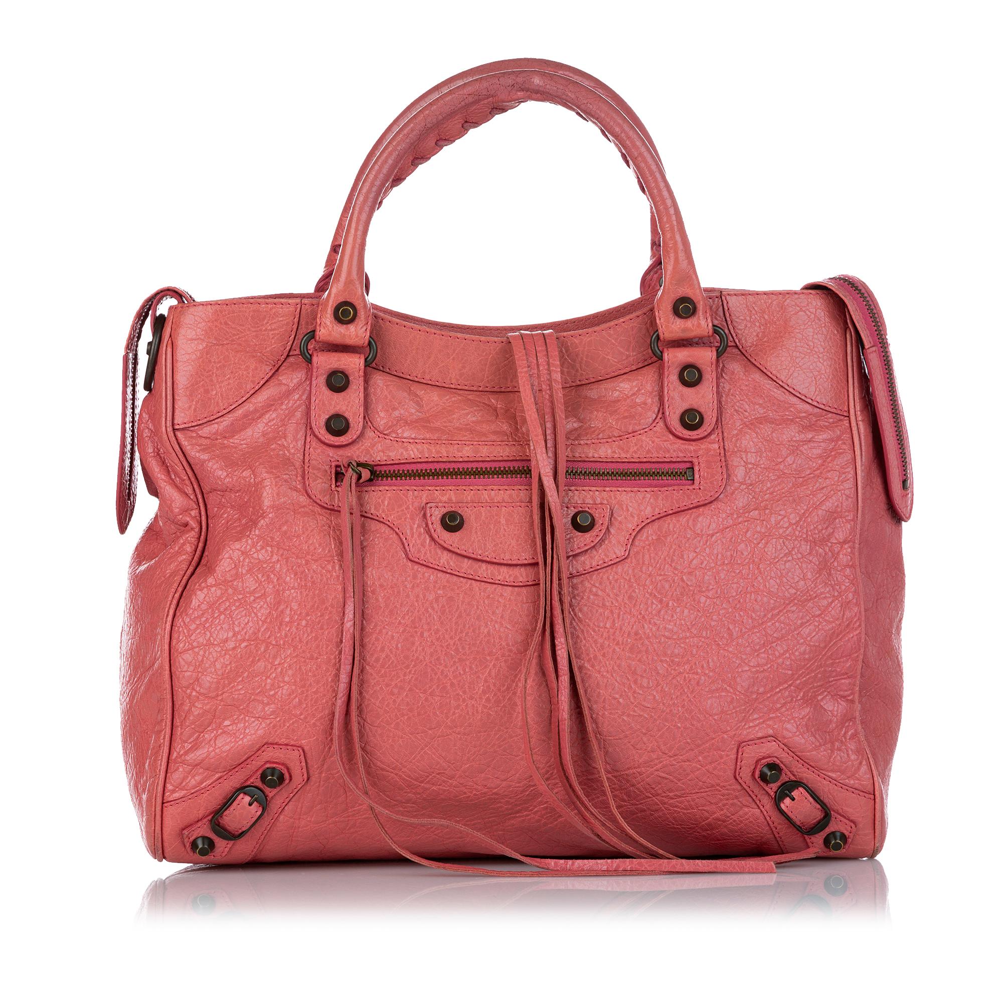 Balenciaga Motocross Classic Velo Lambskin Leather Satchel (SHG-26682)