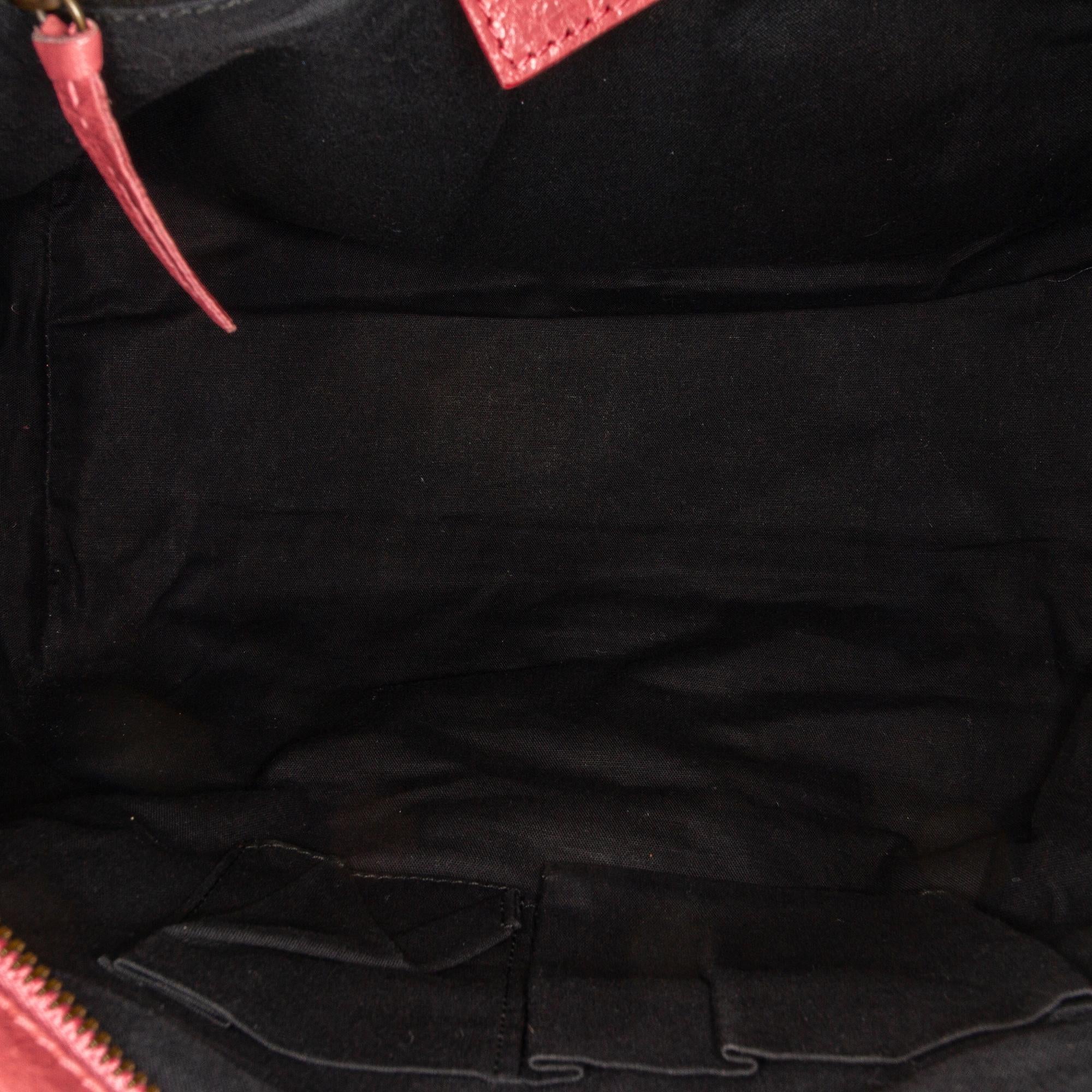 Balenciaga Motocross Classic Velo Lambskin Leather Satchel (SHG-26682)