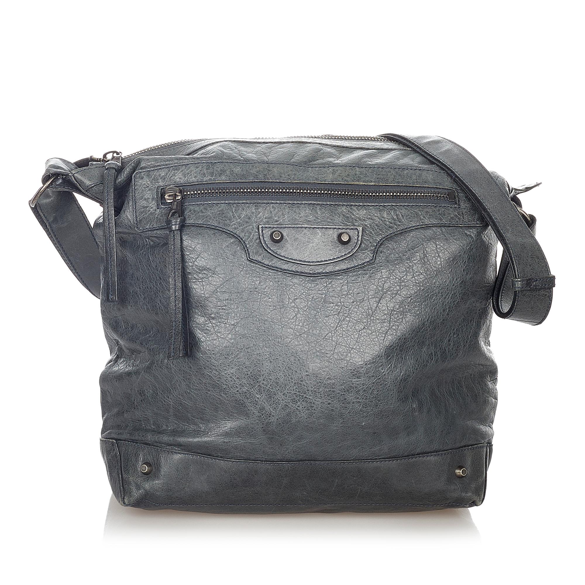 Balenciaga Motocross Day Leather Crossbody Bag (SHG-23541)