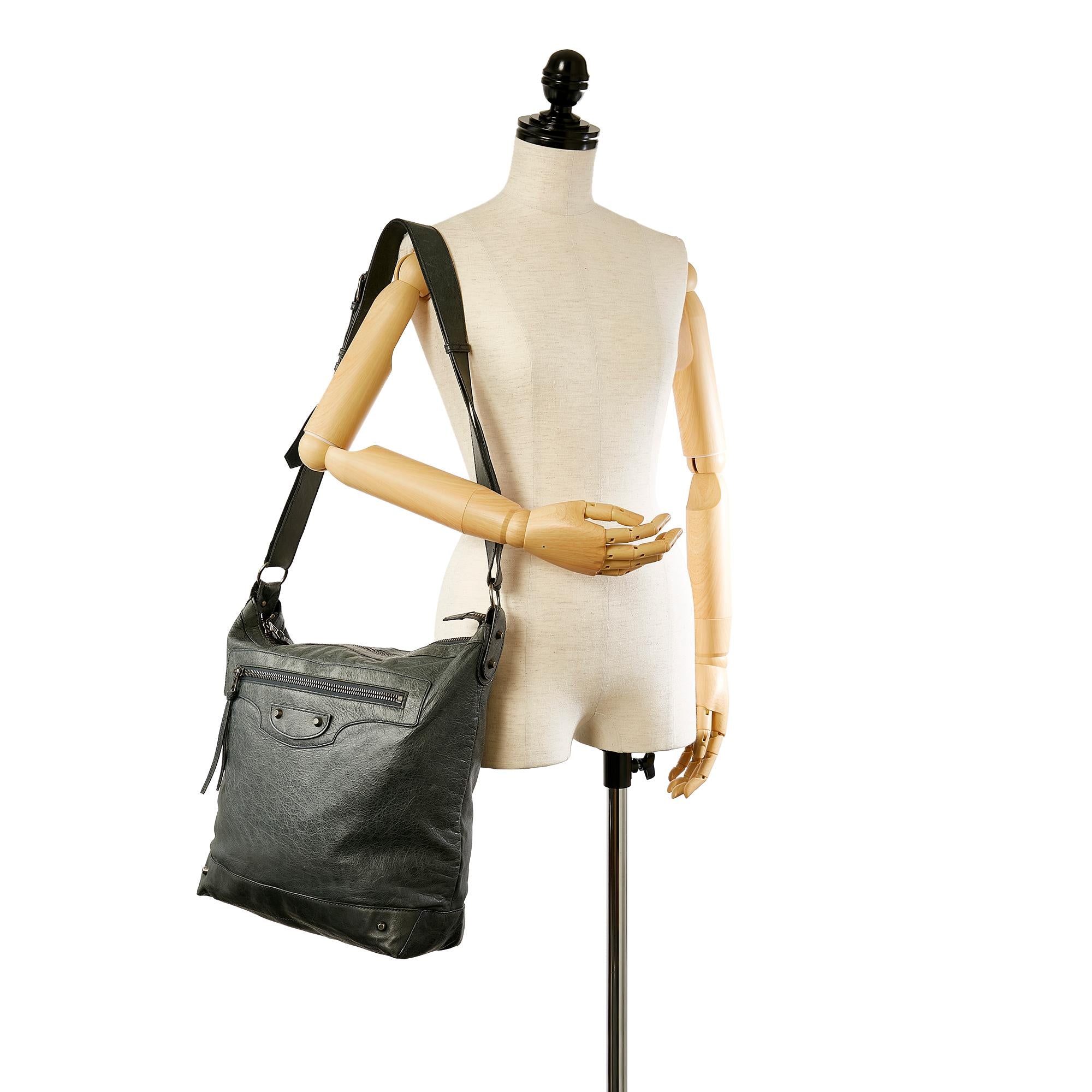 Balenciaga Motocross Day Leather Crossbody Bag (SHG-23541)