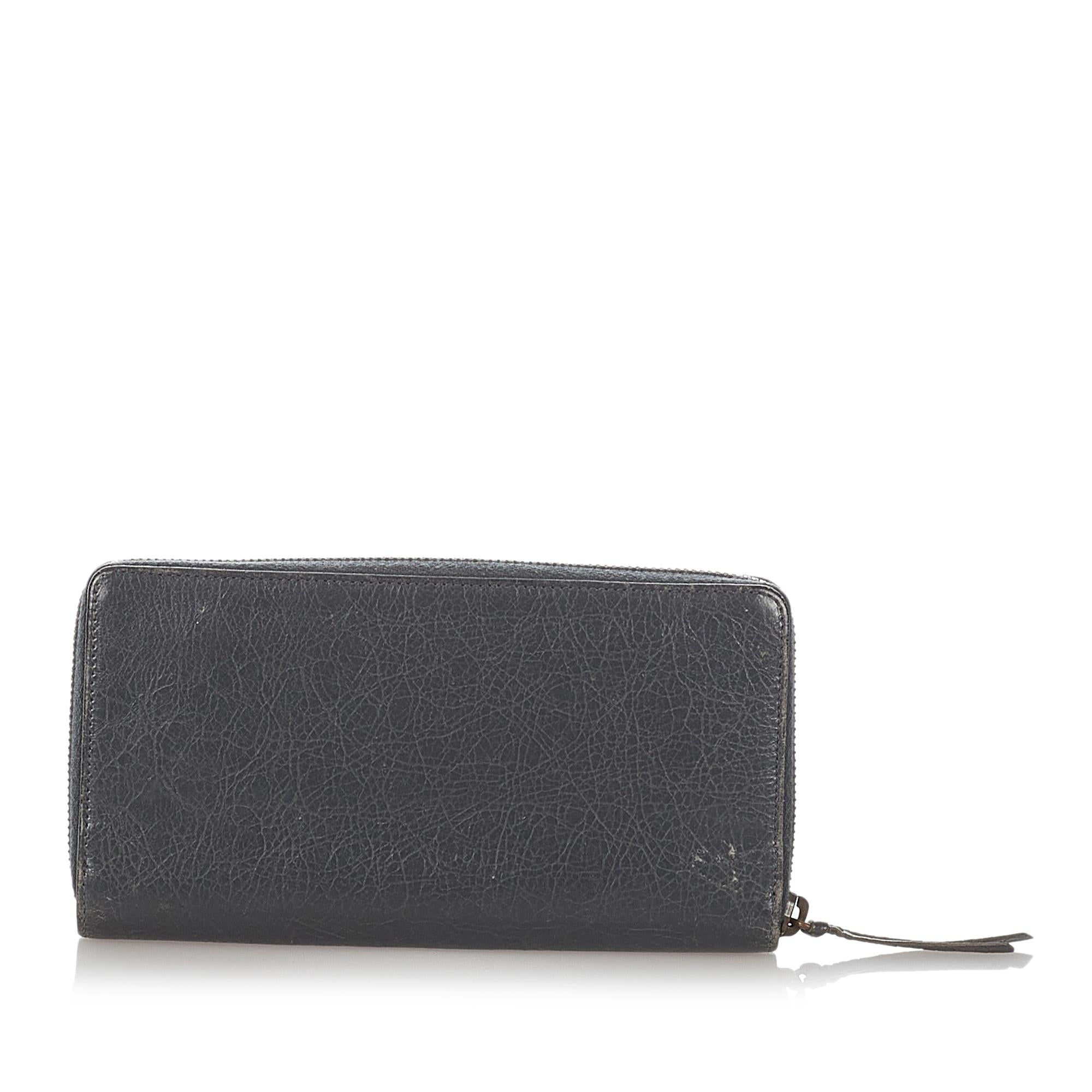 Balenciaga Motocross Leather Wallet (SHG-26769)