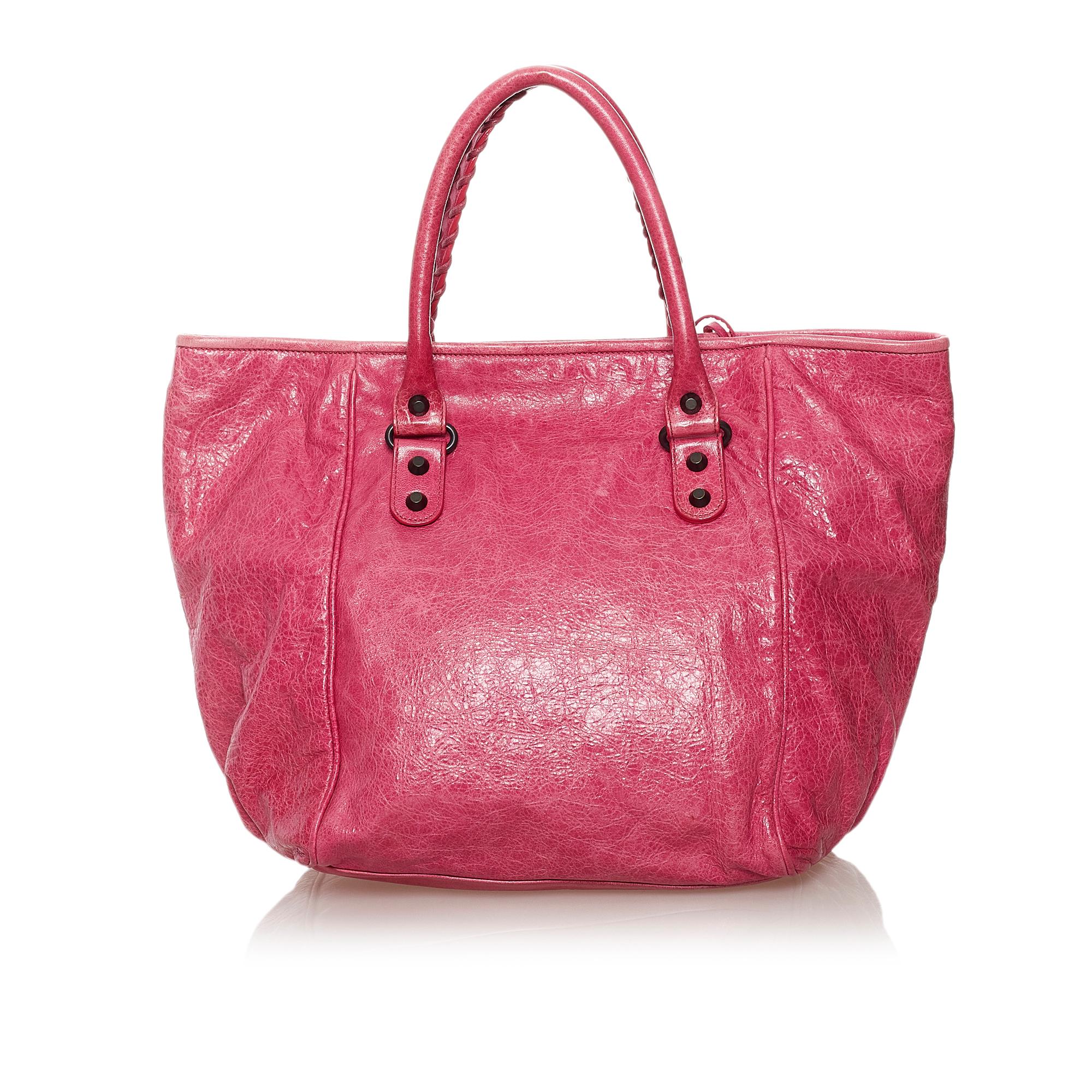 Balenciaga Motocross Sunday Leather Tote Bag (SHG-33255)
