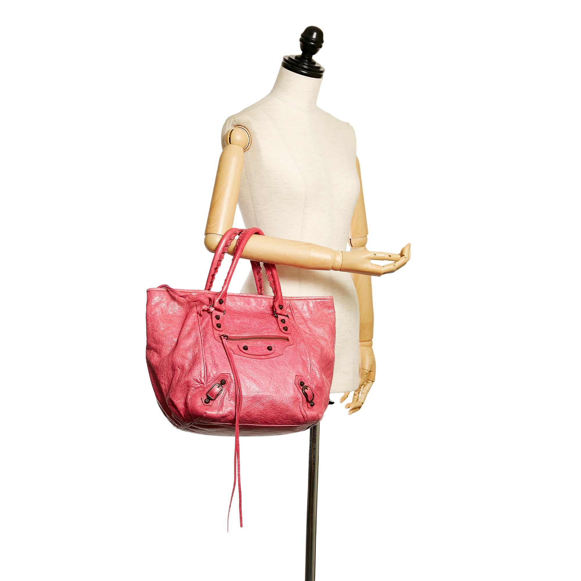 Balenciaga Motocross Sunday Leather Tote Bag (SHG-33255)