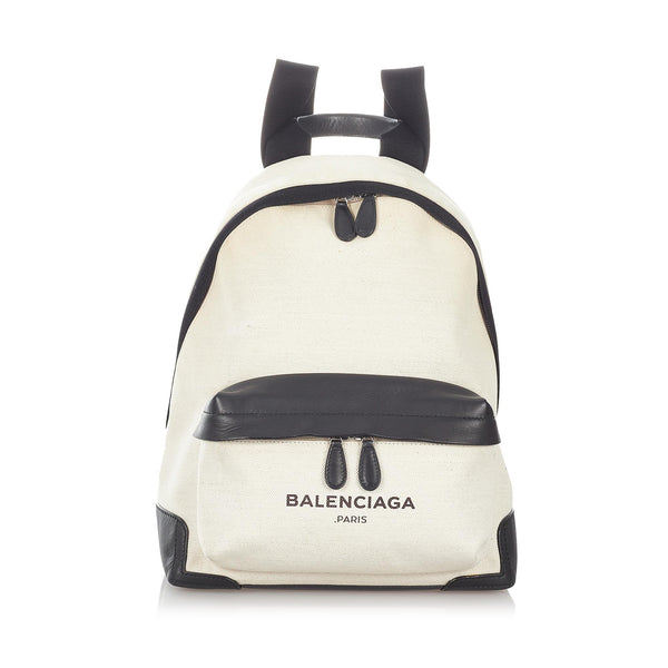 Balenciaga Navy Canvas Backpack (SHG-27019)