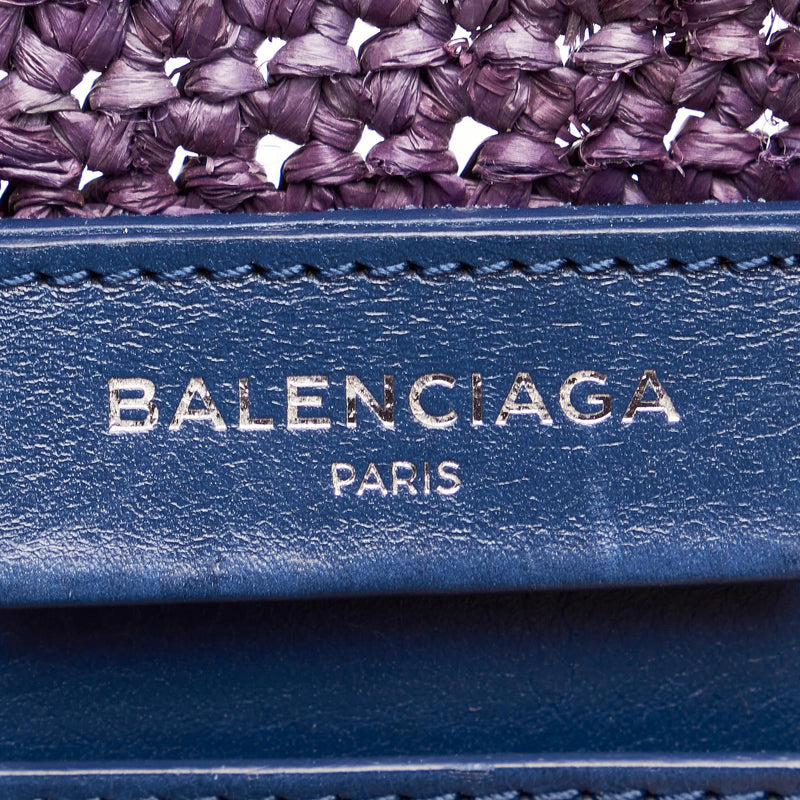 Balenciaga Panier Raffia Tote Bag (SHG-27286)