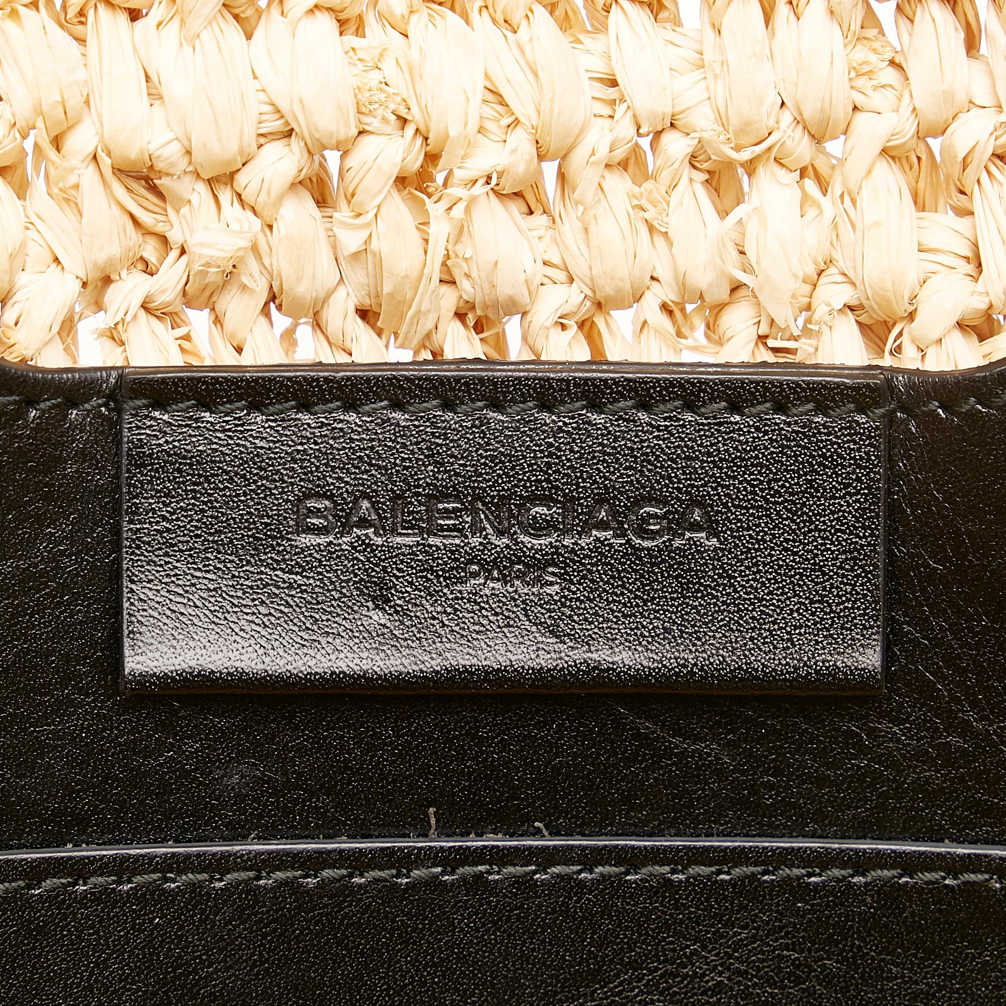 Balenciaga Panier Raffia Tote Bag (SHG-35038)