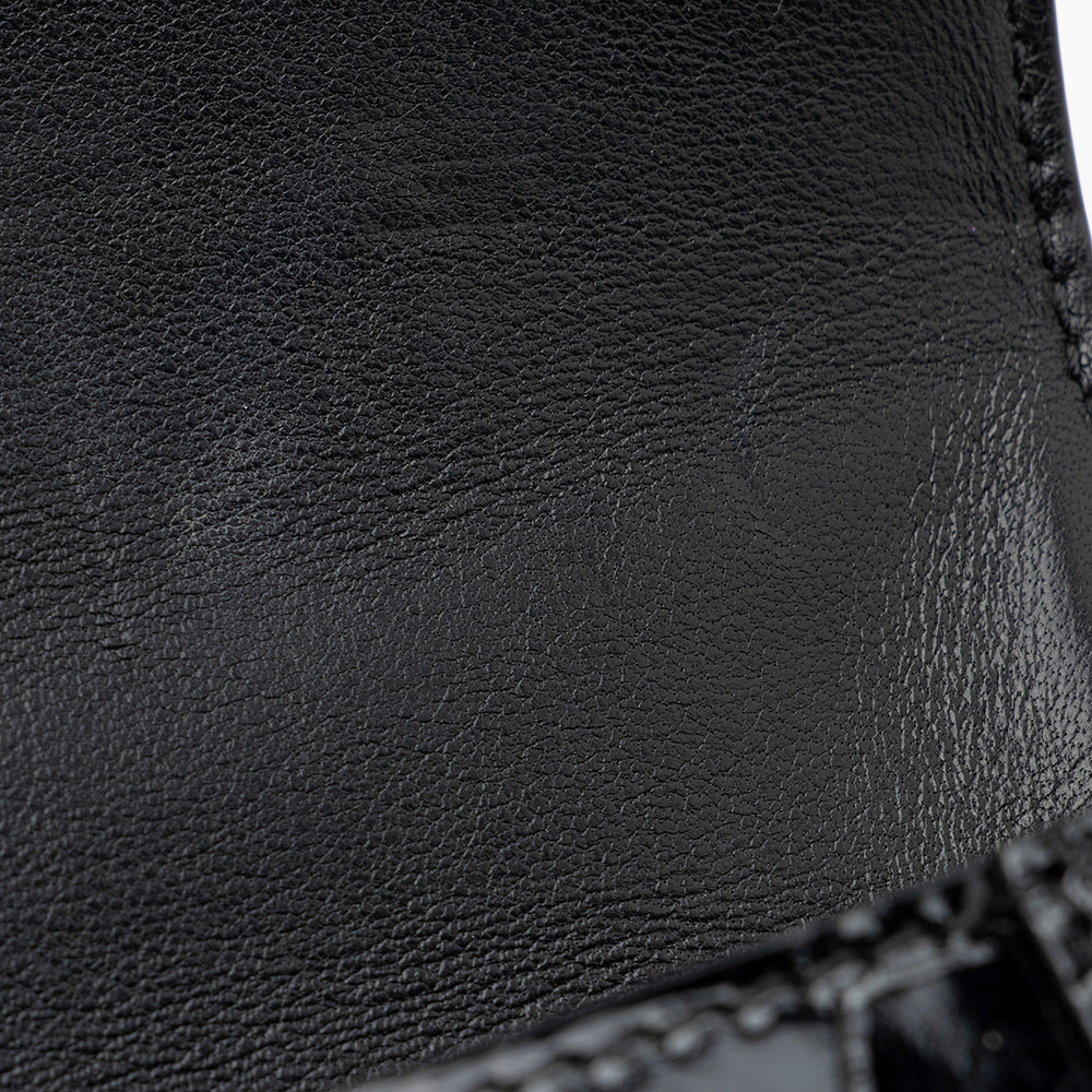 Balenciaga Shiny Croc Embossed Calfskin Hourglass XS Satchel (SHF-20783)