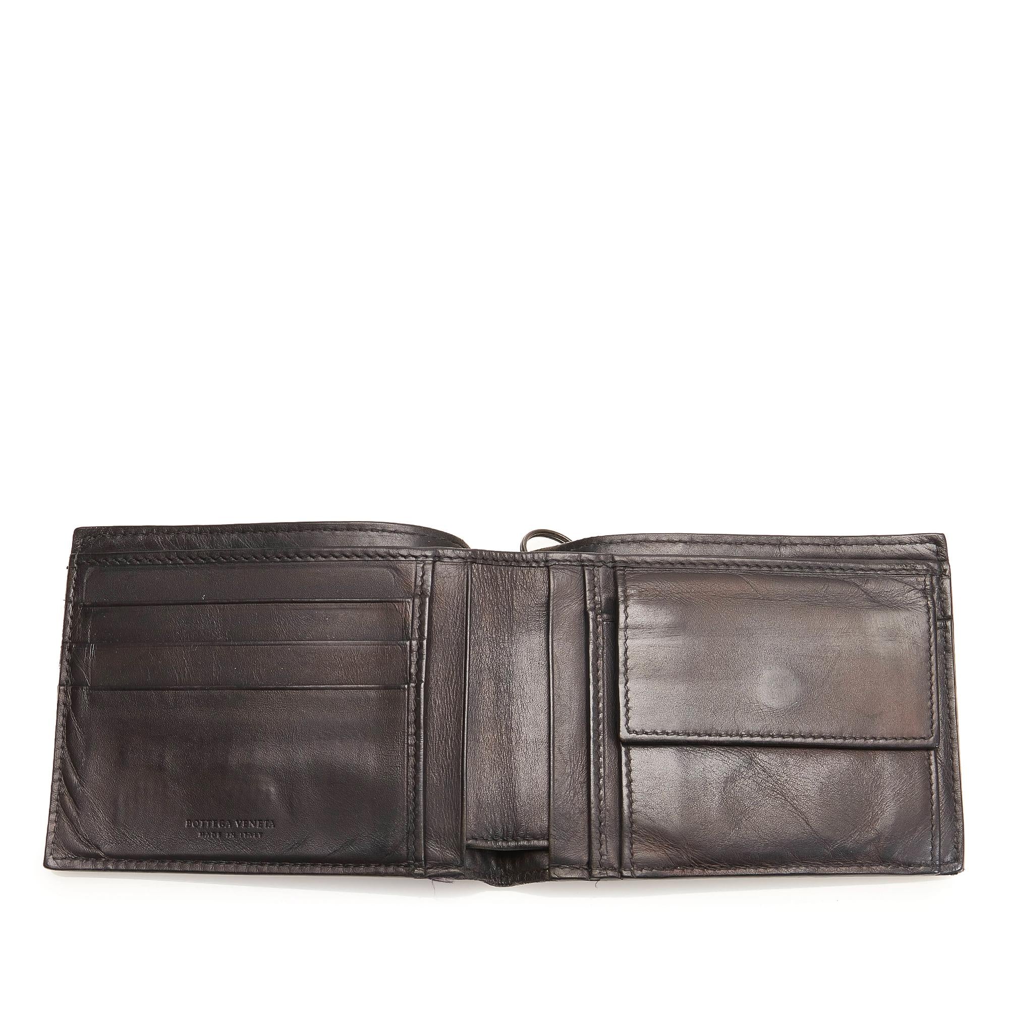 Bottega Veneta Intrecciato Bifold Leather Wallet (SHG-28259)