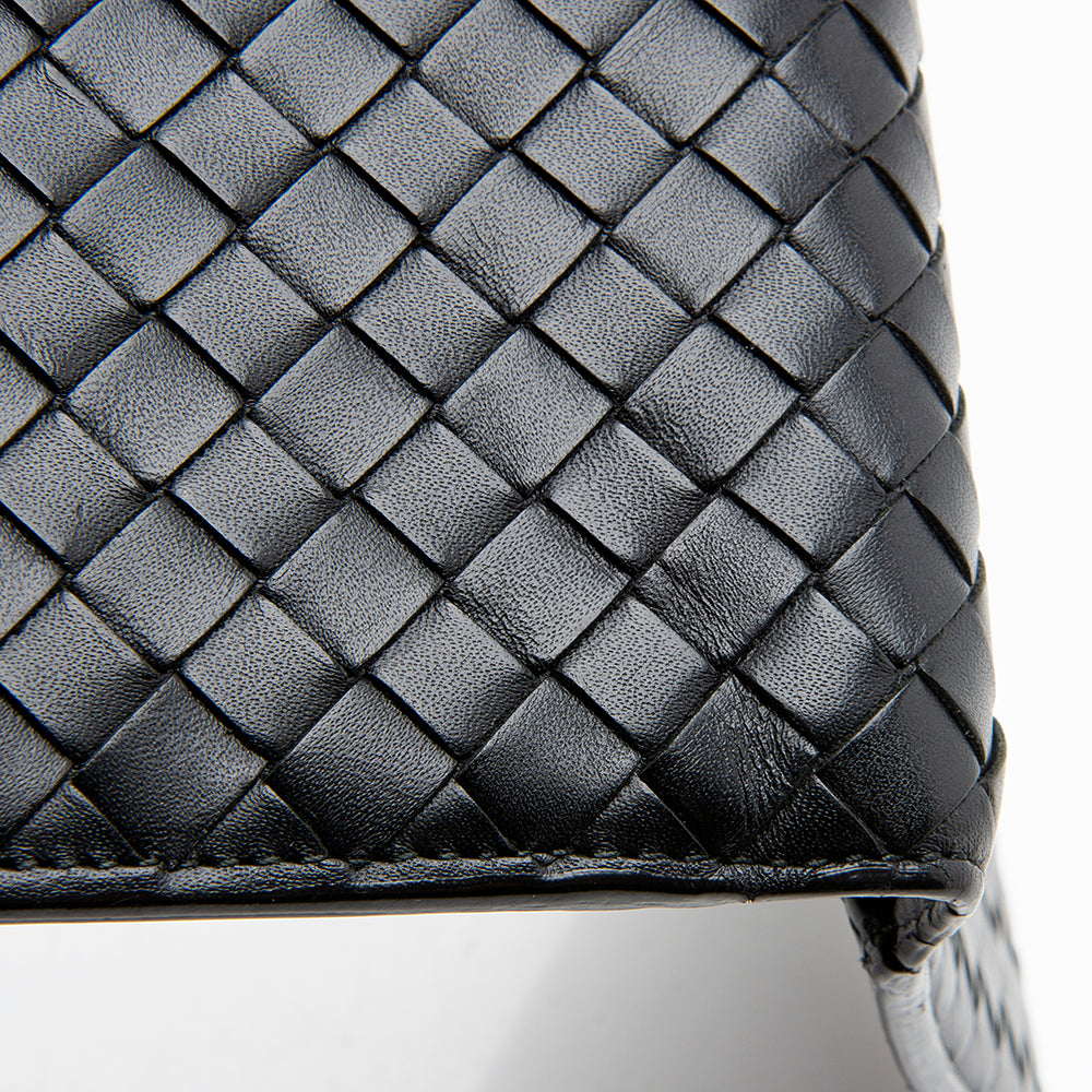 Bottega Veneta Intrecciato Leather Bi-Fold Wallet - FINAL SALE (SHF-12060)
