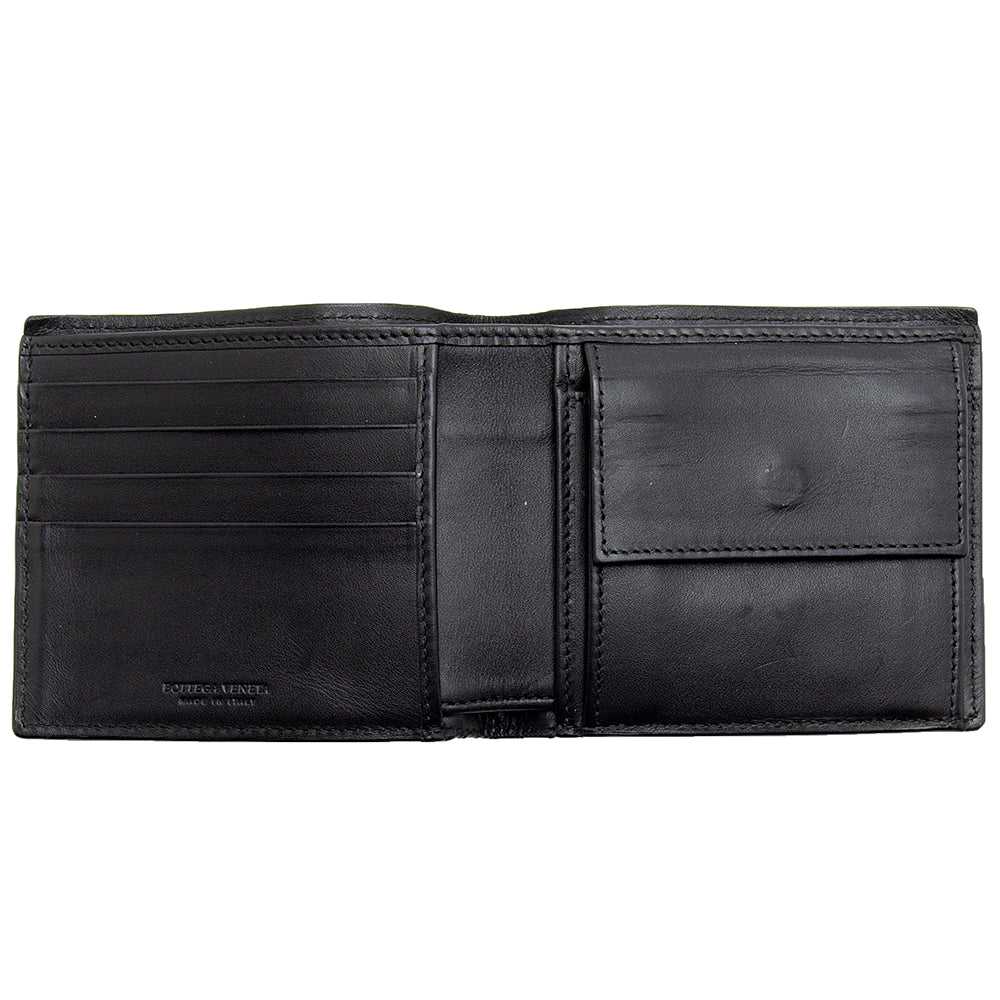 Bottega Veneta Intrecciato Leather Bi-Fold Wallet - FINAL SALE (SHF-12060)
