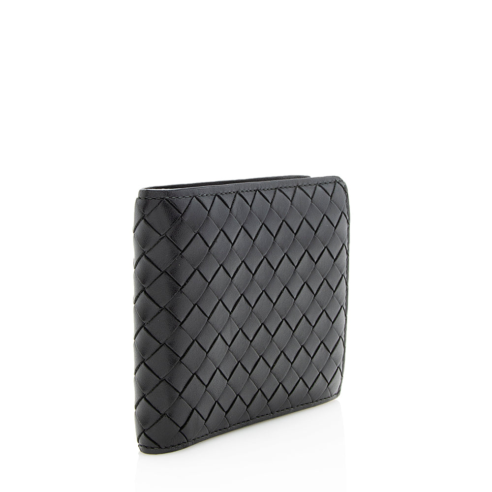 Bottega Veneta Intrecciato Leather Bi-Fold Wallet - FINAL SALE (SHF-12060)