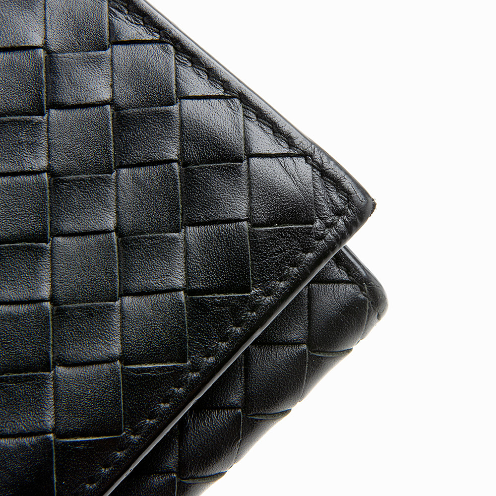 Bottega Veneta Intrecciato Leather Continental Wallet - FINAL SALE (SHF-12059)