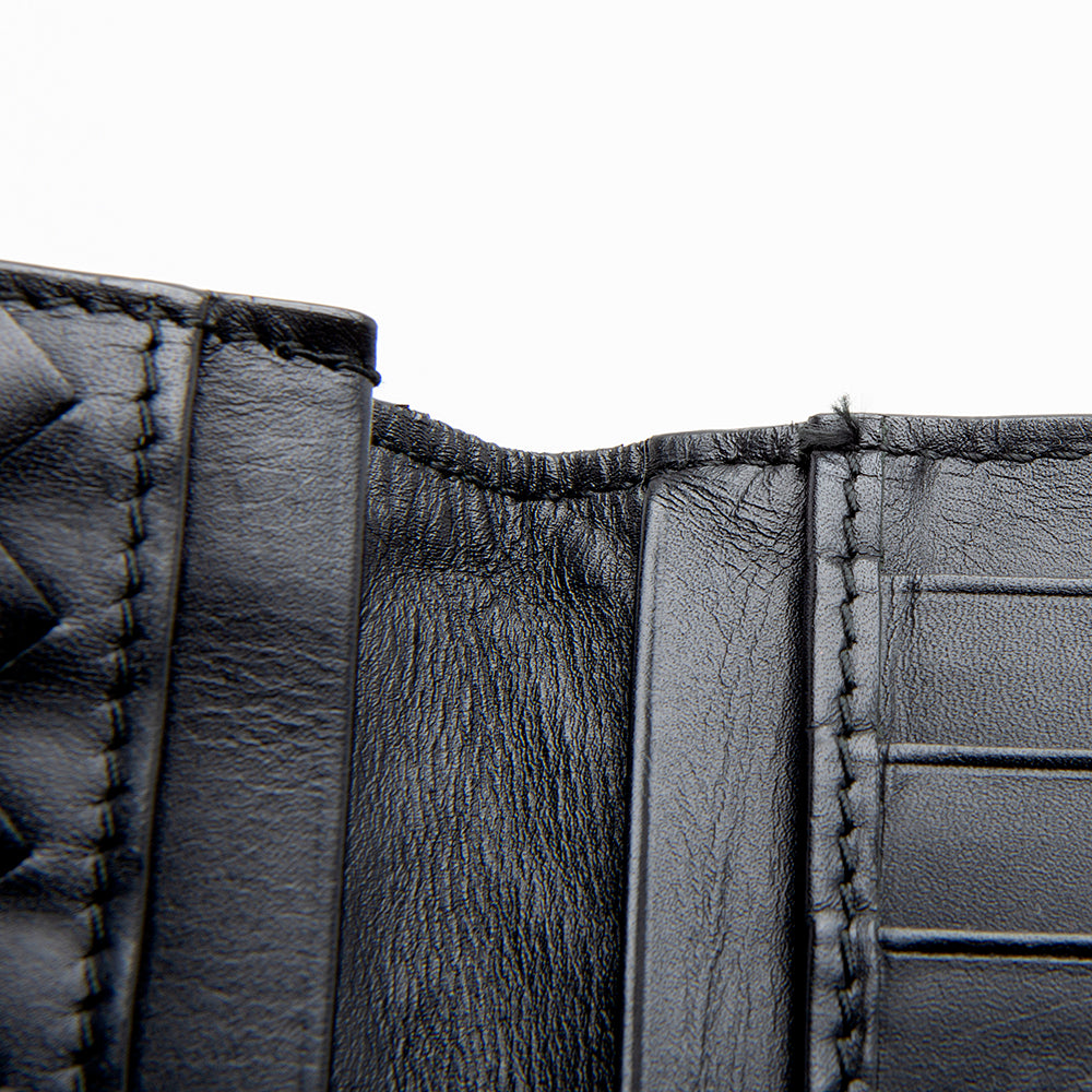 Bottega Veneta Intrecciato Leather Continental Wallet - FINAL SALE (SHF-12059)