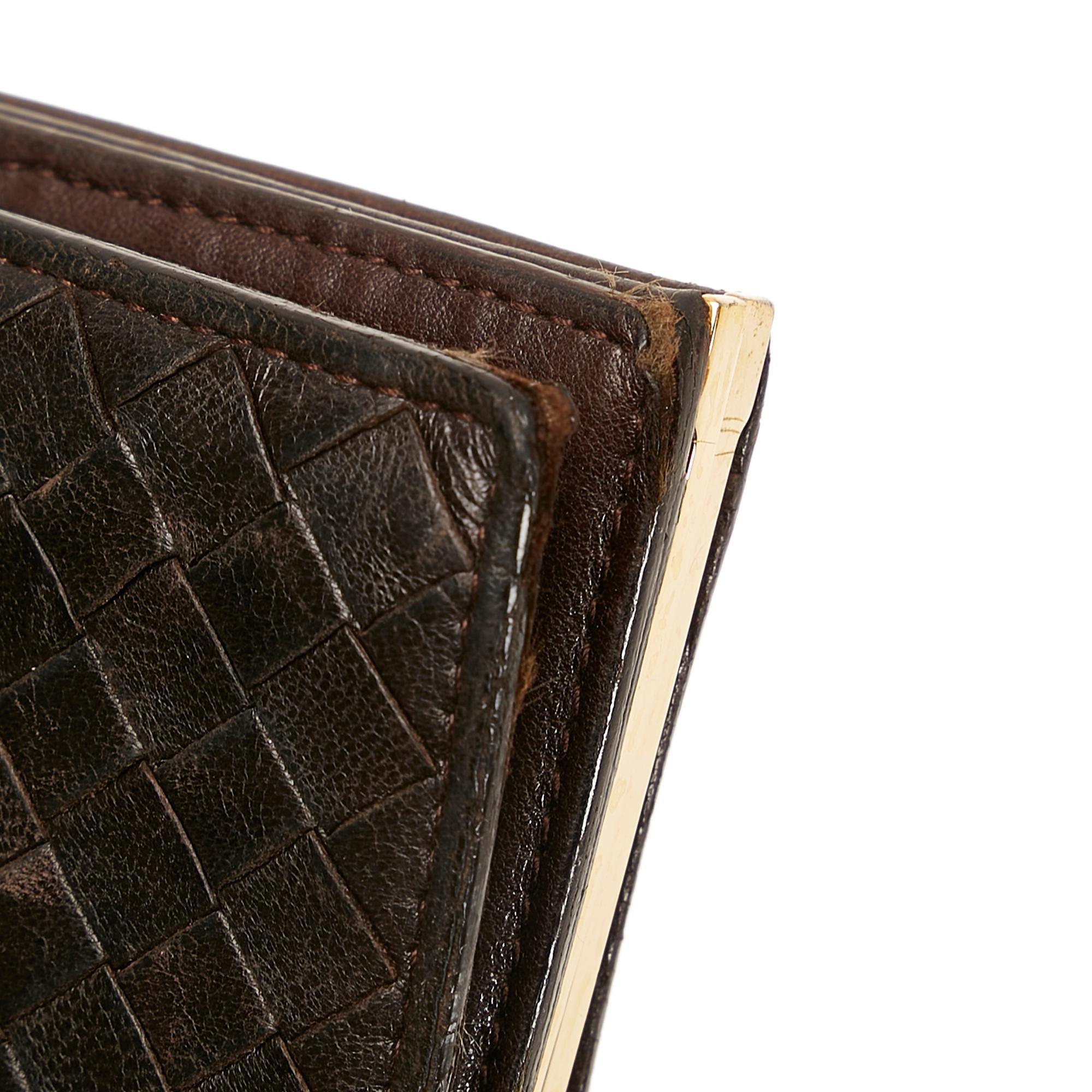 Bottega Veneta Intrecciato Leather Long Wallet (SHG-35975)
