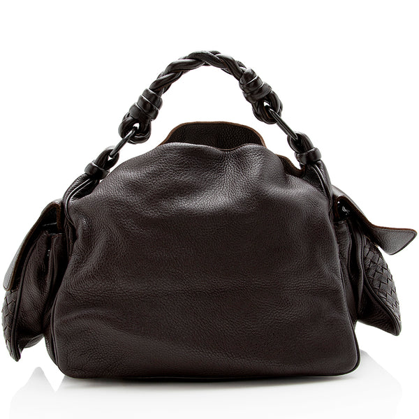Bottega Veneta Intrecciato Leather Shoulder Bag (SHF-14344)