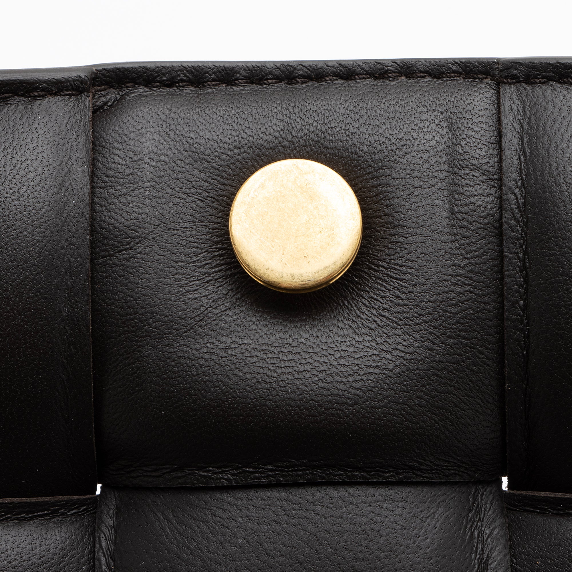 Bottega Veneta Lambskin Cassette Chain Maxi Shoulder Bag (SHF-23058)