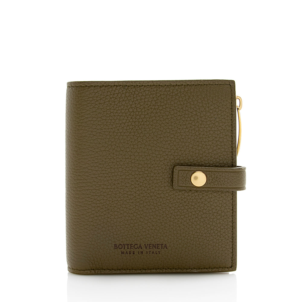Bottega Veneta Leather Bi-Fold Wallet (SHF-22071)