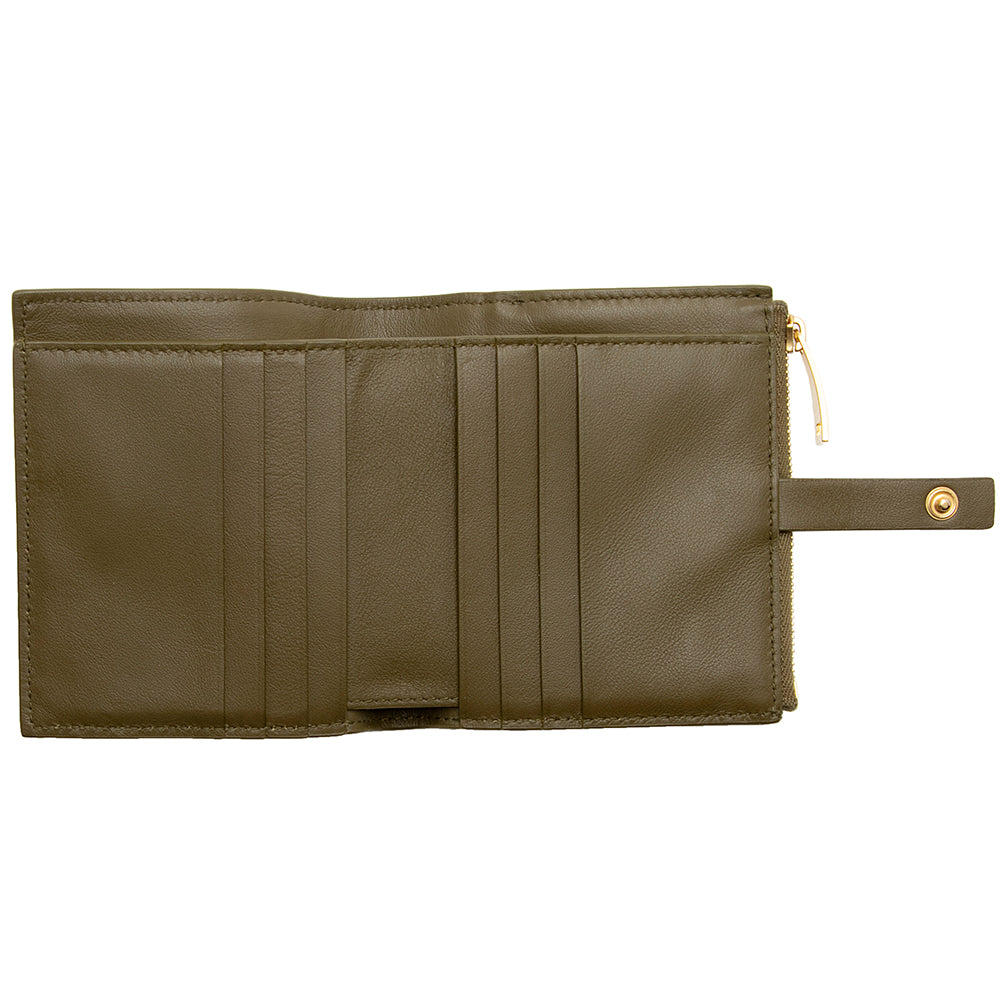 Bottega Veneta Leather Bi-Fold Wallet (SHF-22071)