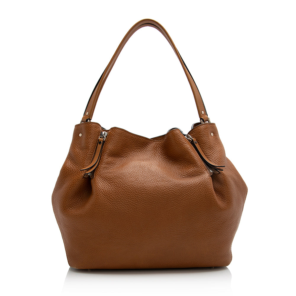 Burberry Calfskin House Check Maidstone Medium Shoulder Bag (SHF-21993)