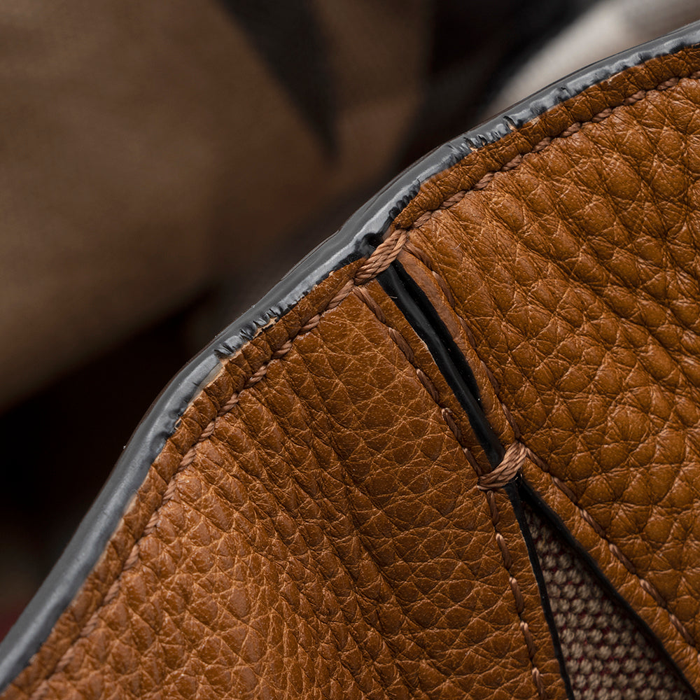 Burberry Calfskin House Check Maidstone Medium Shoulder Bag (SHF-21993)