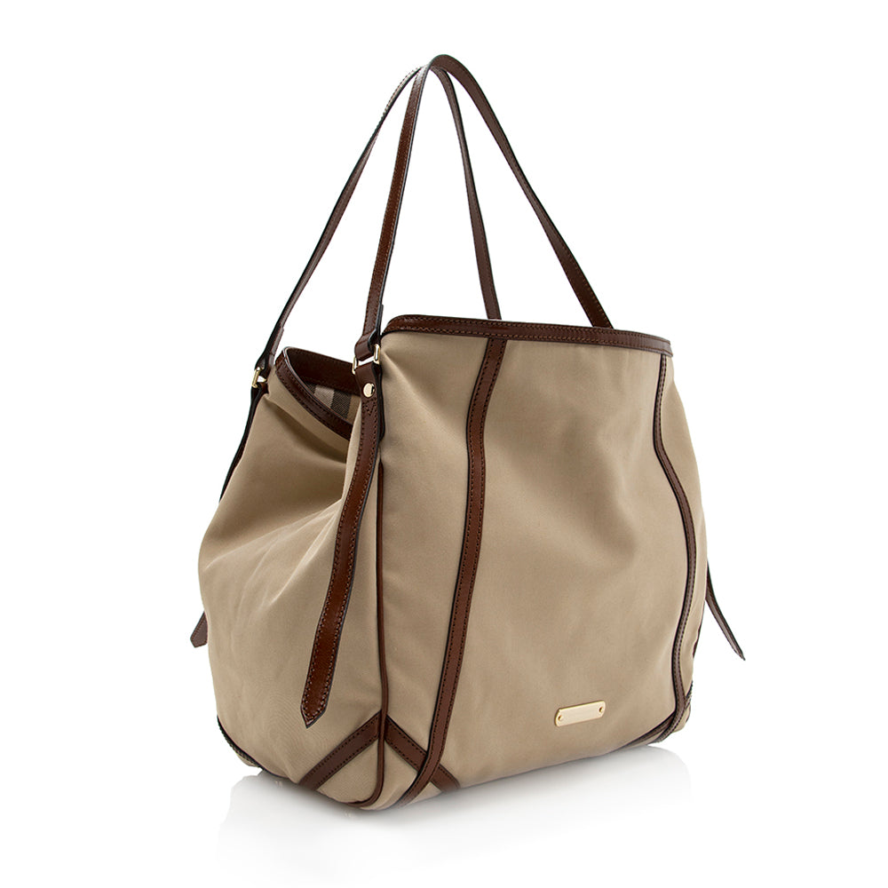 Burberry Canvas Trench Medium Tote (SHF-20780)