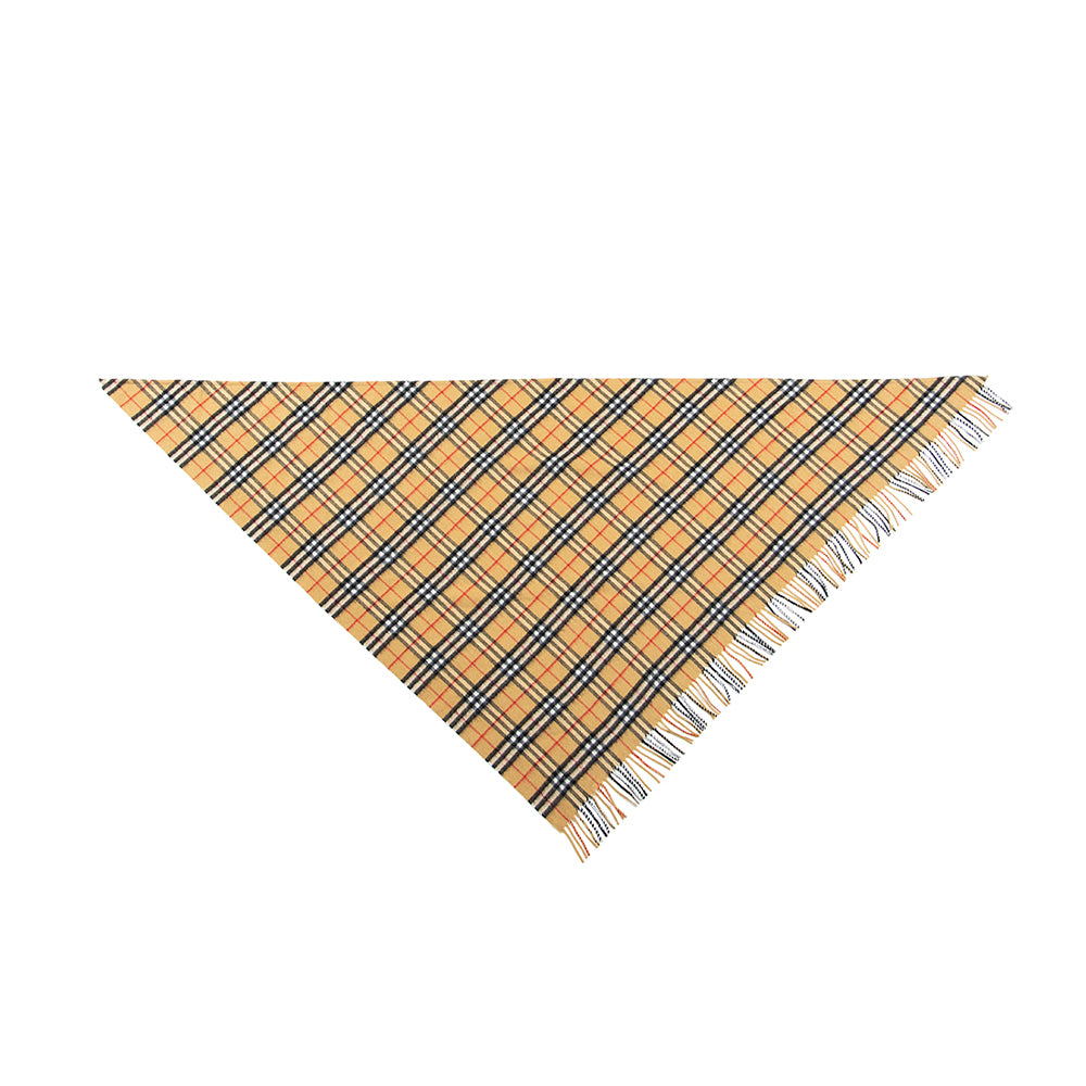 Burberry Cashmere Vintage Check Bandana Scarf (SHF-19712)