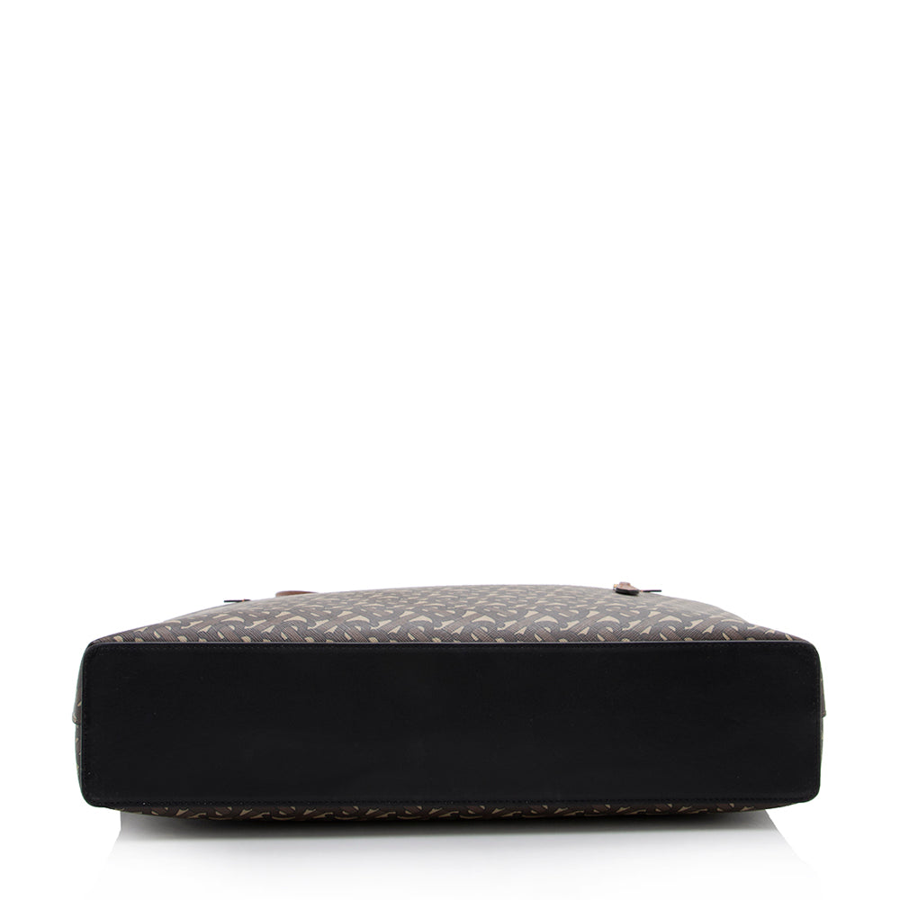 Burberry Coated Canvas Manchester Briefcase (SHF-16909)