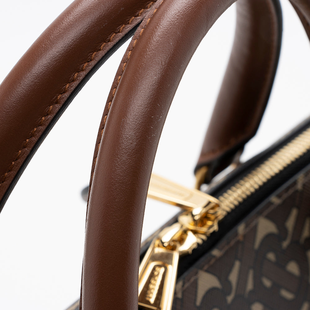 Burberry Coated Canvas Manchester Briefcase (SHF-16909)