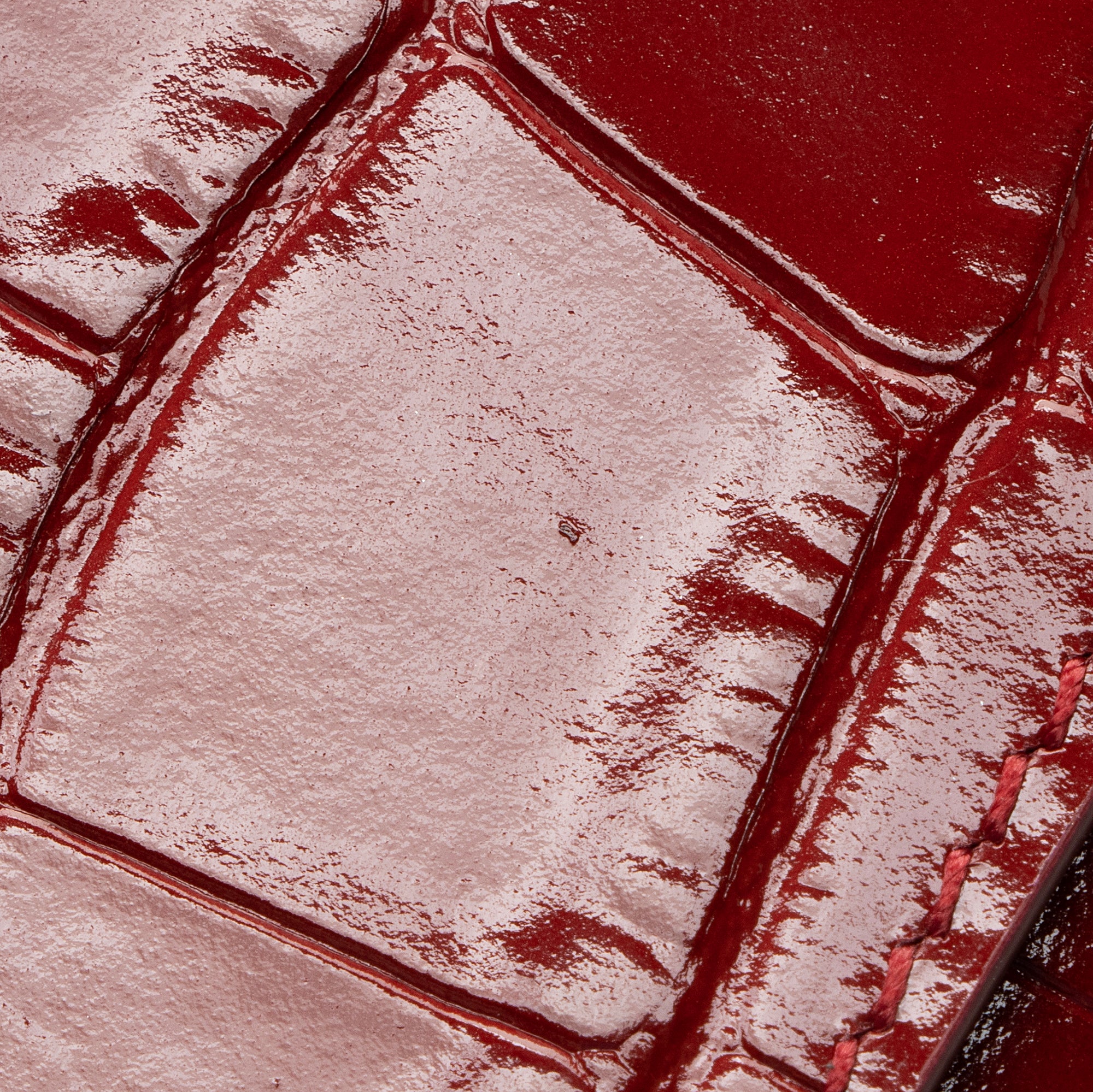 Burberry Croc Embossed Calfskin TB Tri-Fold Compact Wallet (SHF-22710)