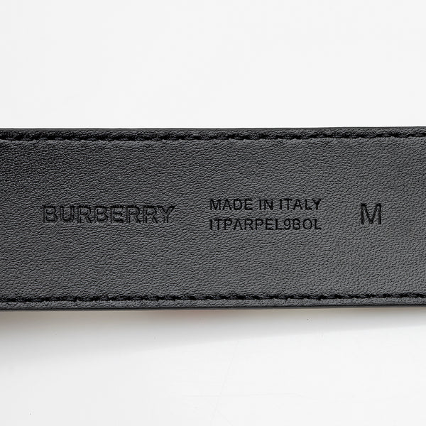 Burberry Leather TB Monogram Belt - Size 34 / 85 (SHF-8D7ALk