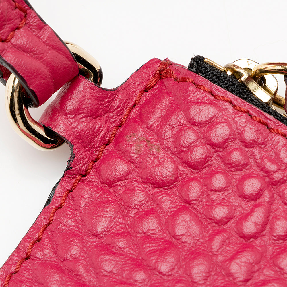 Burberry Embossed Check Leather Canterbury Small Tote (SHF-18609)