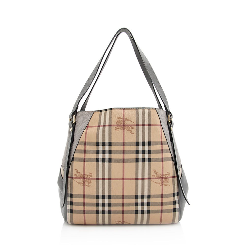 Burberry Haymarket Check Canterbury Small Tote (SHF-21036)