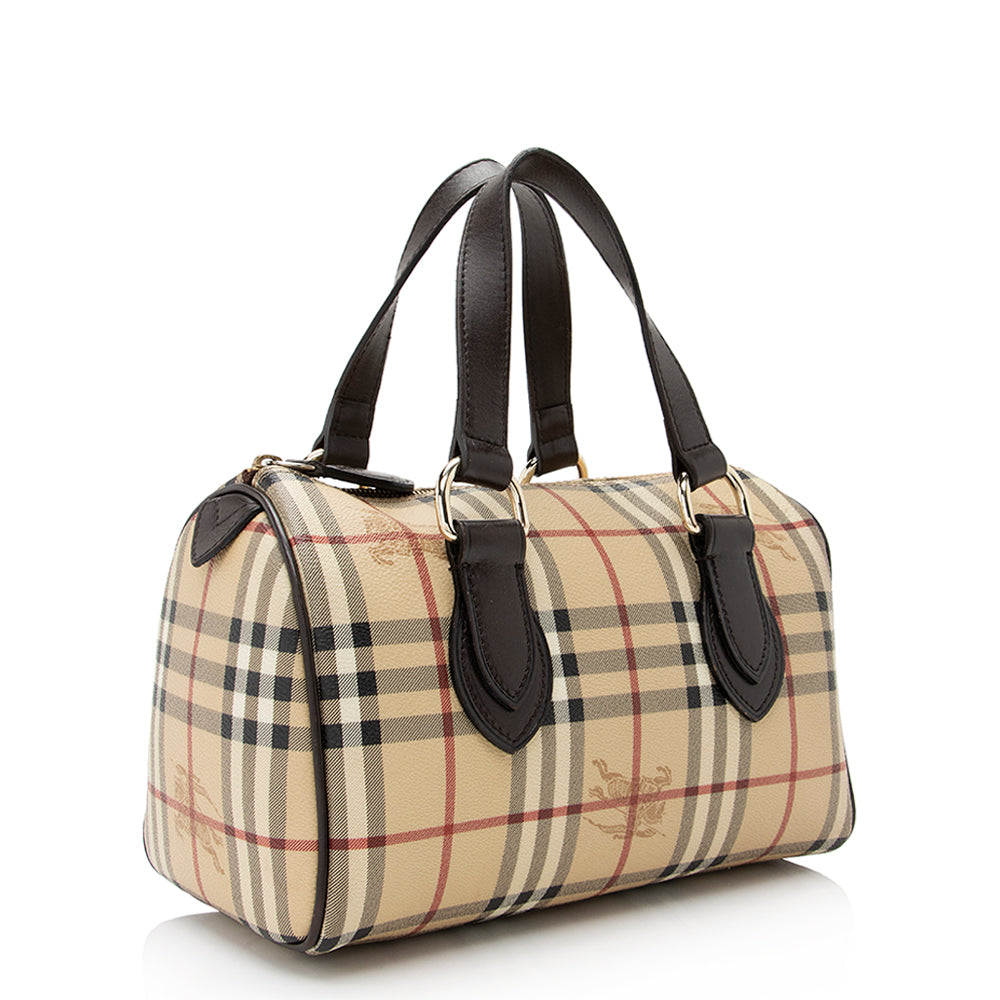 Burberry Haymarket Check Chester Small Satchel (SHF-21674)